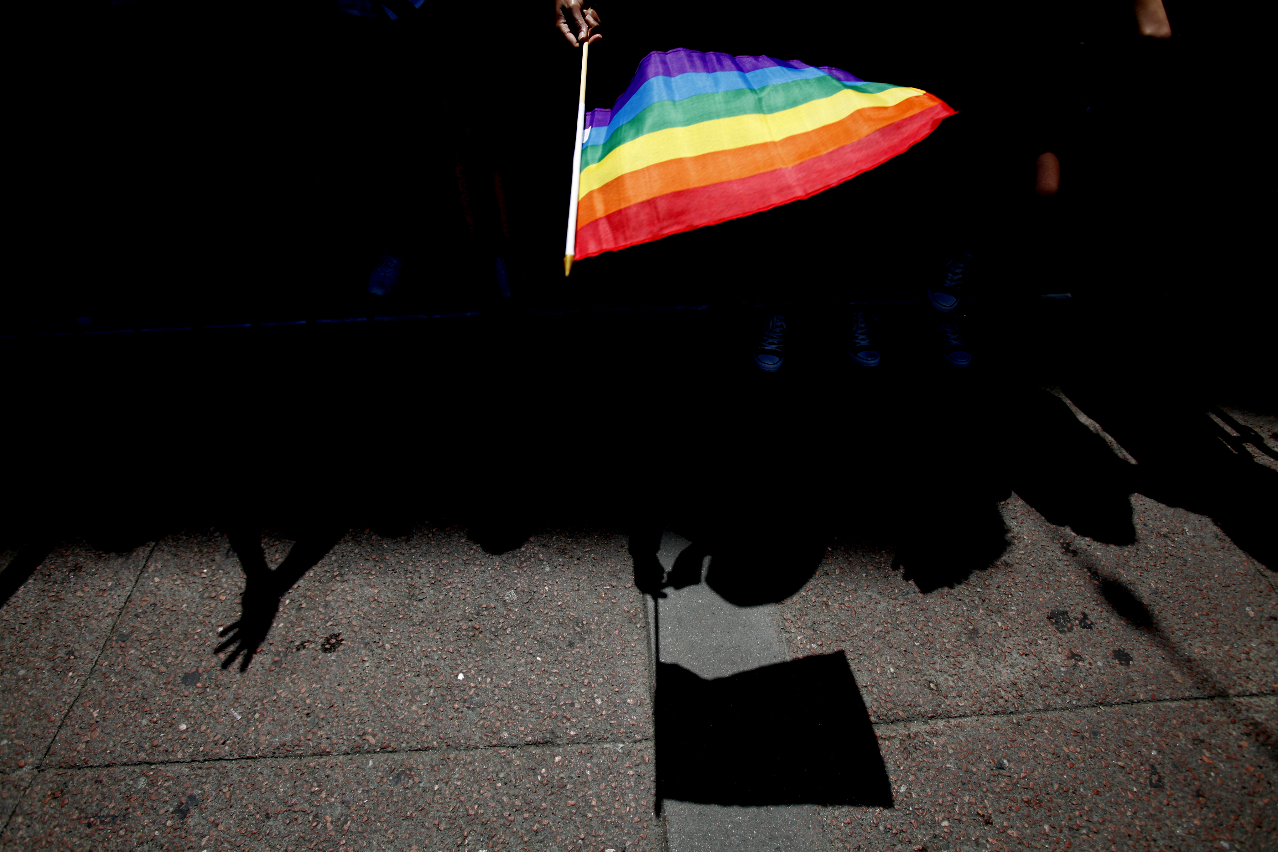 A flag during a LGBT Pride Celebration, on June 30, 2013. (Sarah Rice—Getty Images)