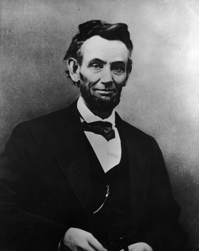 circa 1860:  Portrait of Abraham Lincoln (1809-1865), sixteenth President of the United States. (Lawrence Thornton / Getty Images)