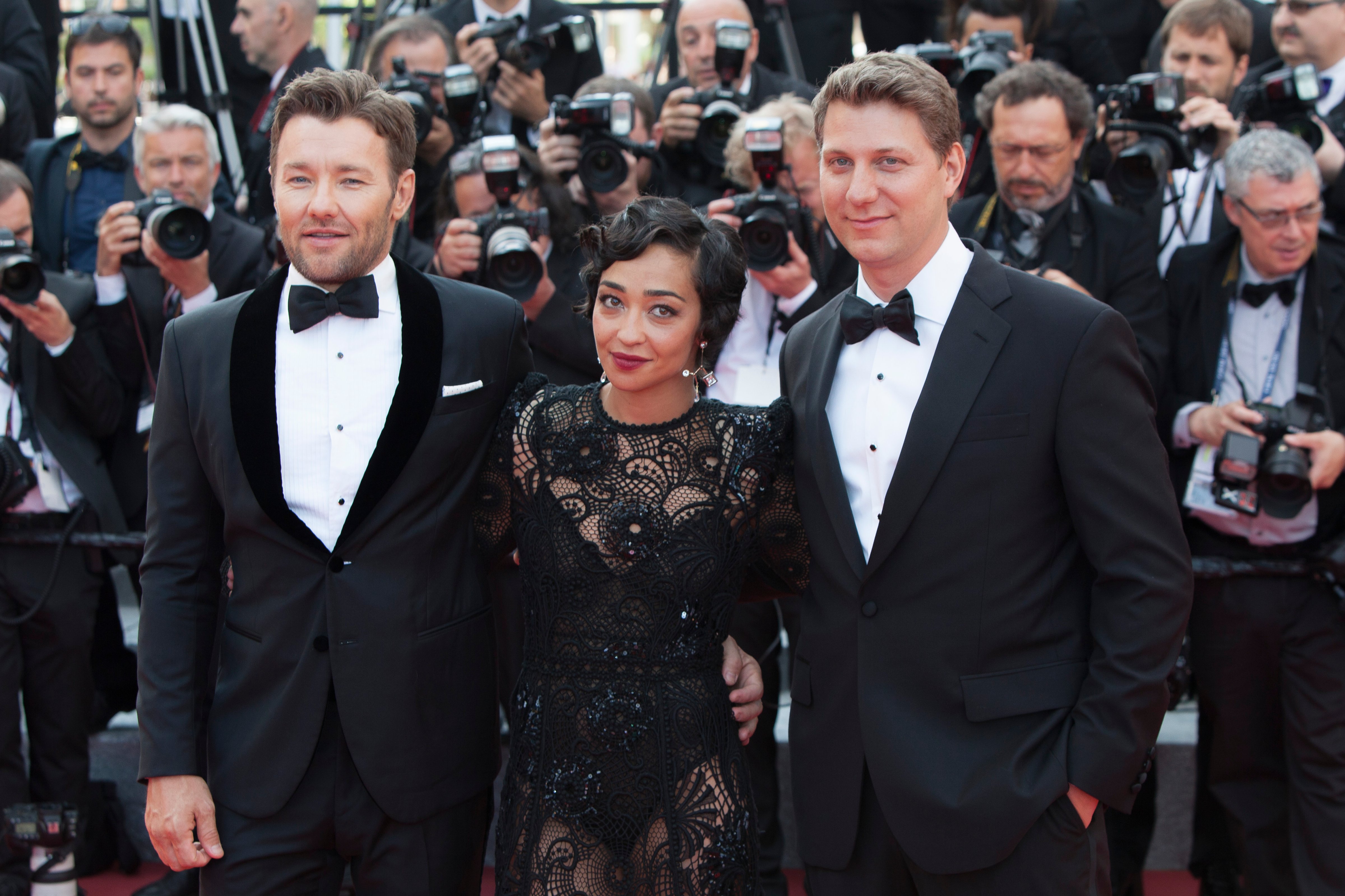 From left: Joel Edgerton, Ruth Negga, and director Jeff Nichols during the 69th annual Cannes Film Festival at the Palais des Festivals on May 16, 2016 in Cannes, France. (Laurent Koffel—Getty Images)