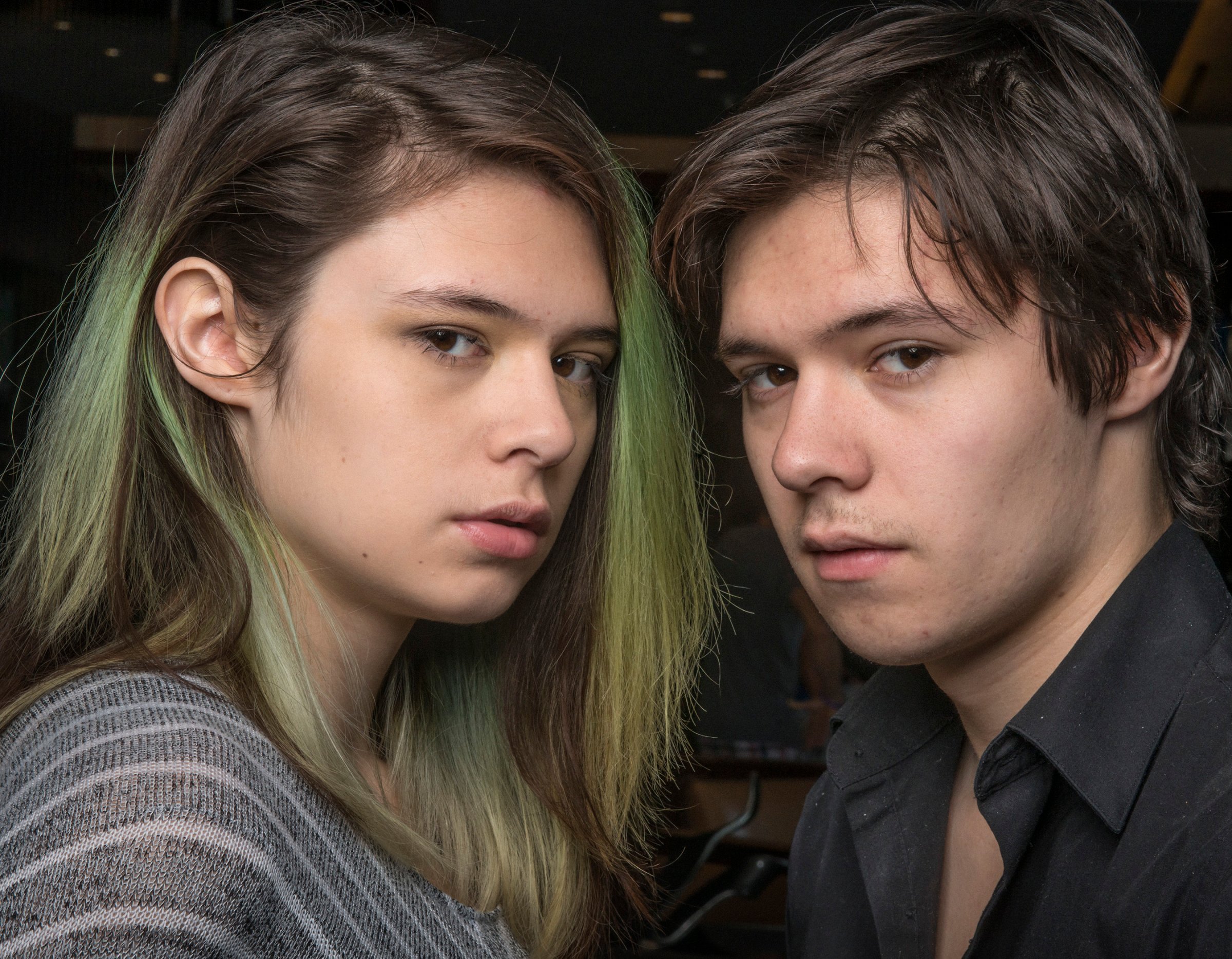 Jonas, right, and Nicole Maines, both 18, in Denver, CO, on Oct. 10, 2015.
