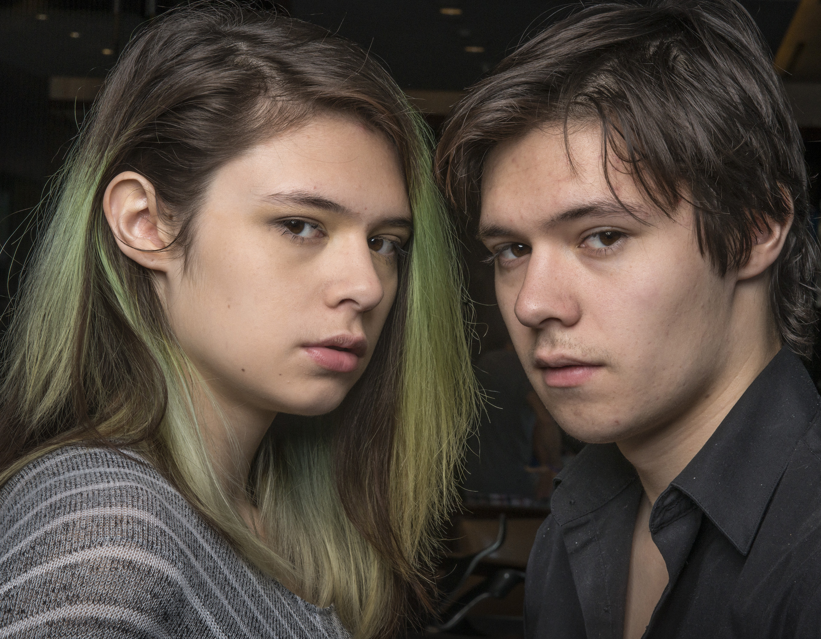 Jonas, right, and Nicole Maines, both 18, in Denver, CO, on Oct. 10, 2015. (Bill O'Leary—The Washington Post/Getty Images)