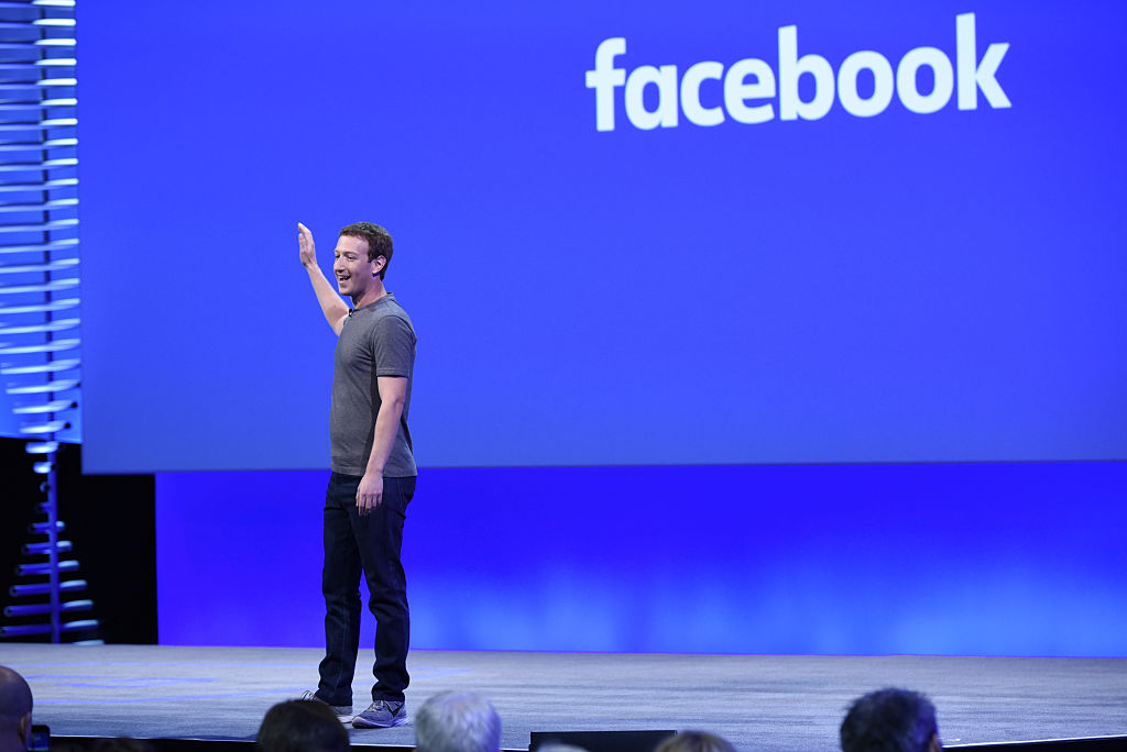 Mark Zuckerberg, founder and chief executive officer of Facebook Inc., speaks during the Facebook F8 Developers Conference in San Francisco, California on April 12, 2016.
