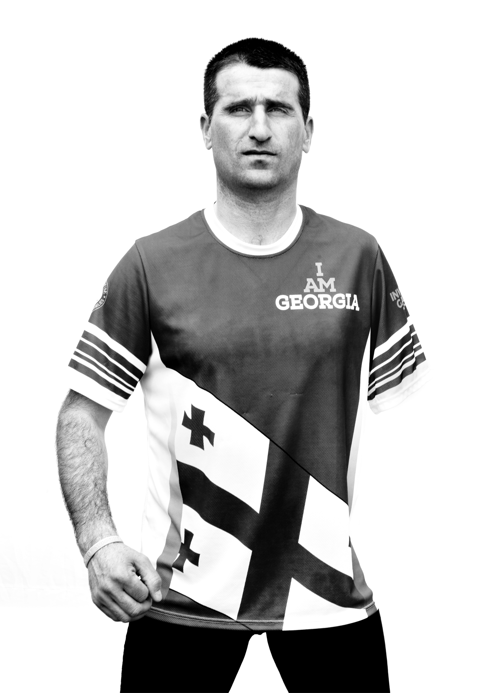 Otar Doijashvili, Georgia, competed in sitting volleyball and rowing