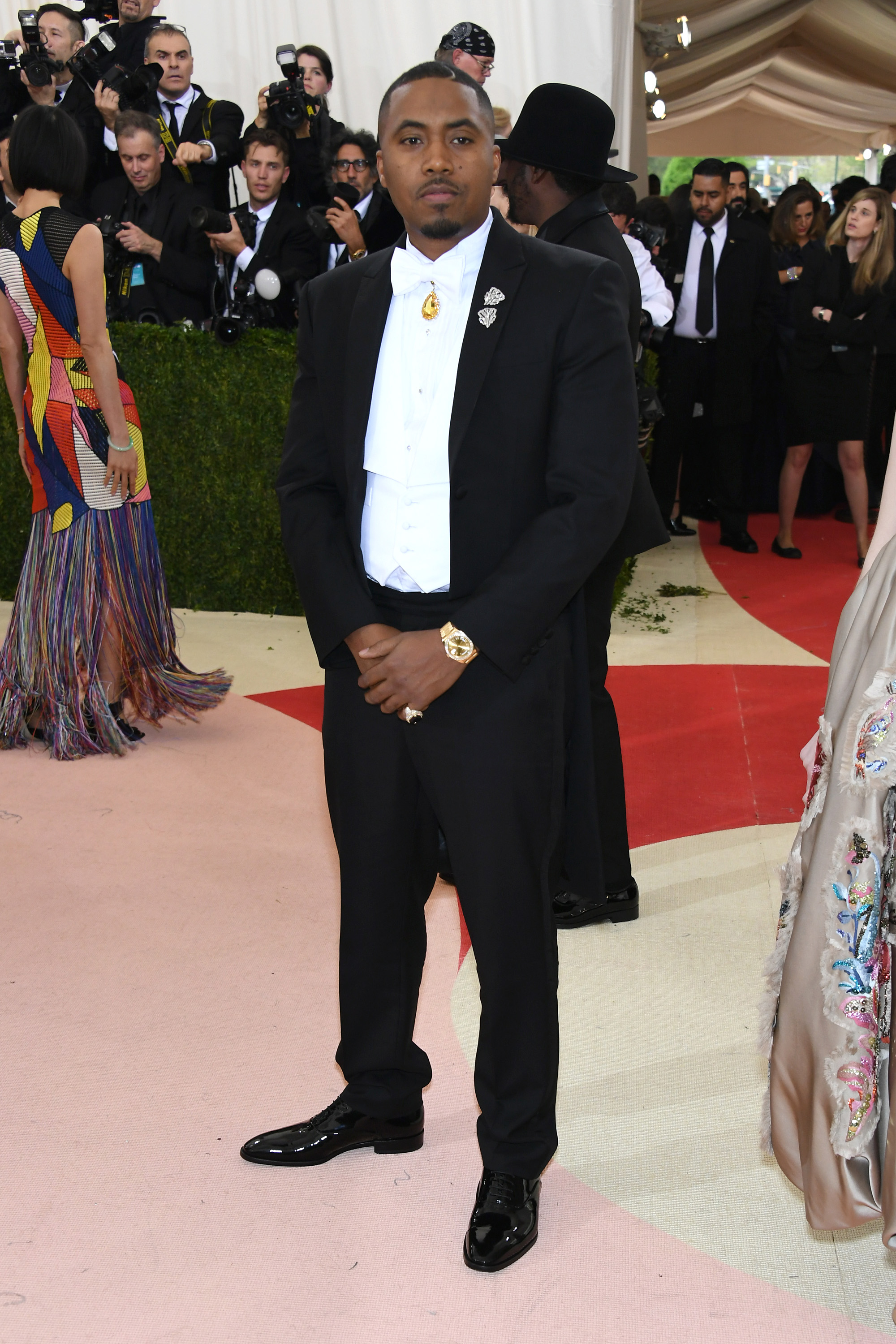 Nas attends  Manus x Machina: Fashion In An Age Of Technology  Costume Institute Gala at Metropolitan Museum of Art on May 2, 2016 in New York City.