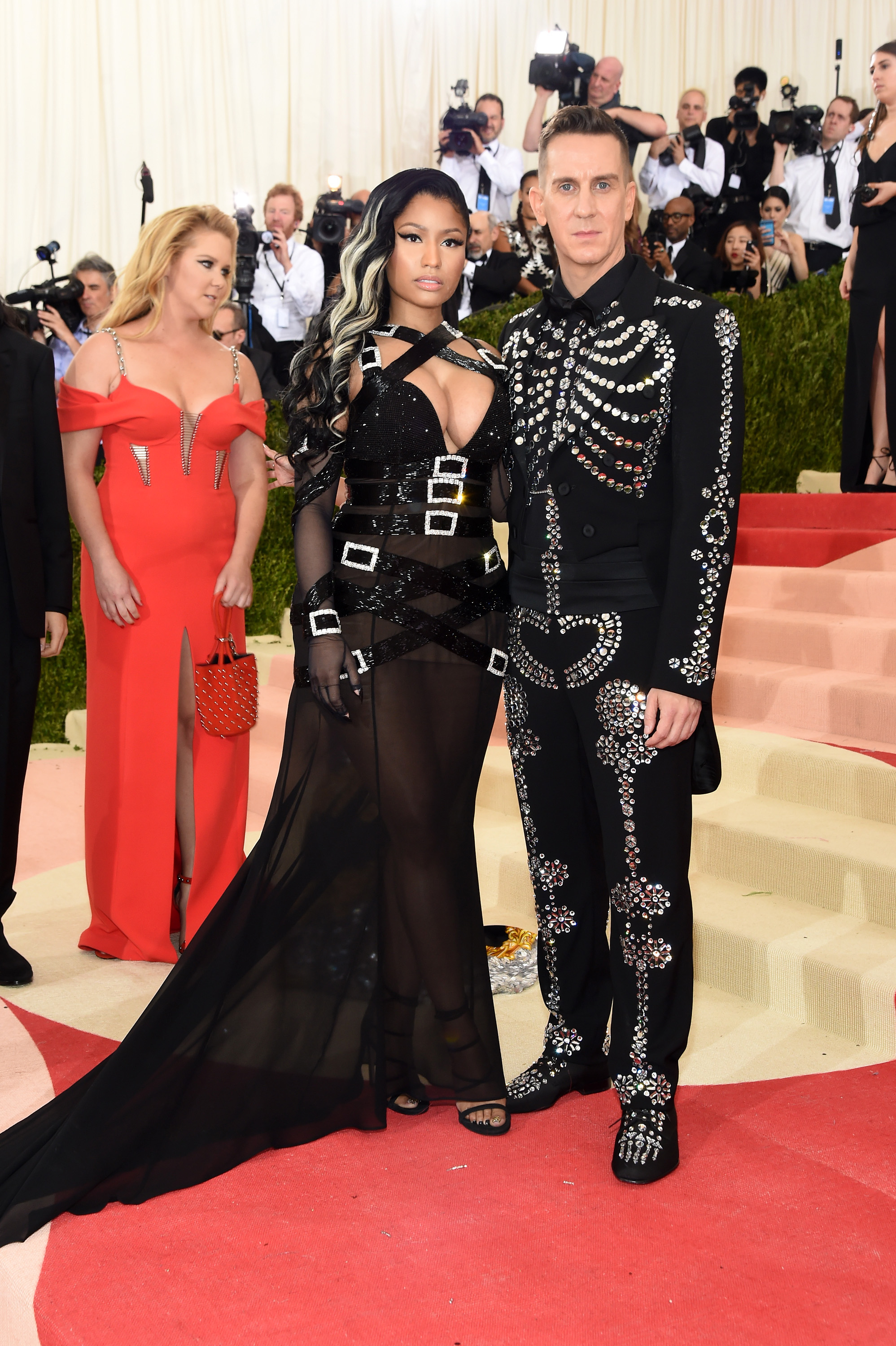 Nicki Minaj and Jeremy Scott attend "Manus x Machina: Fashion In An Age Of Technology" Costume Institute Gala at Metropolitan Museum of Art on May 2, 2016 in New York City.