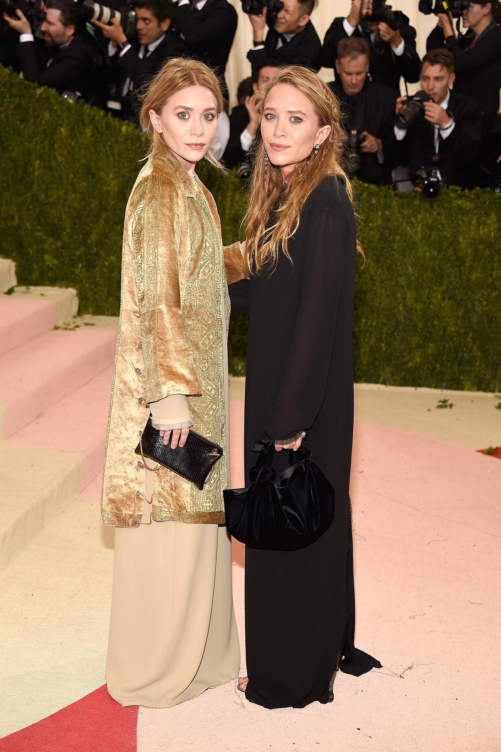 The Olsen Twins attend  Manus x Machina: Fashion In An Age Of Technology  Costume Institute Gala at Metropolitan Museum of Art on May 2, 2016 in New York City.