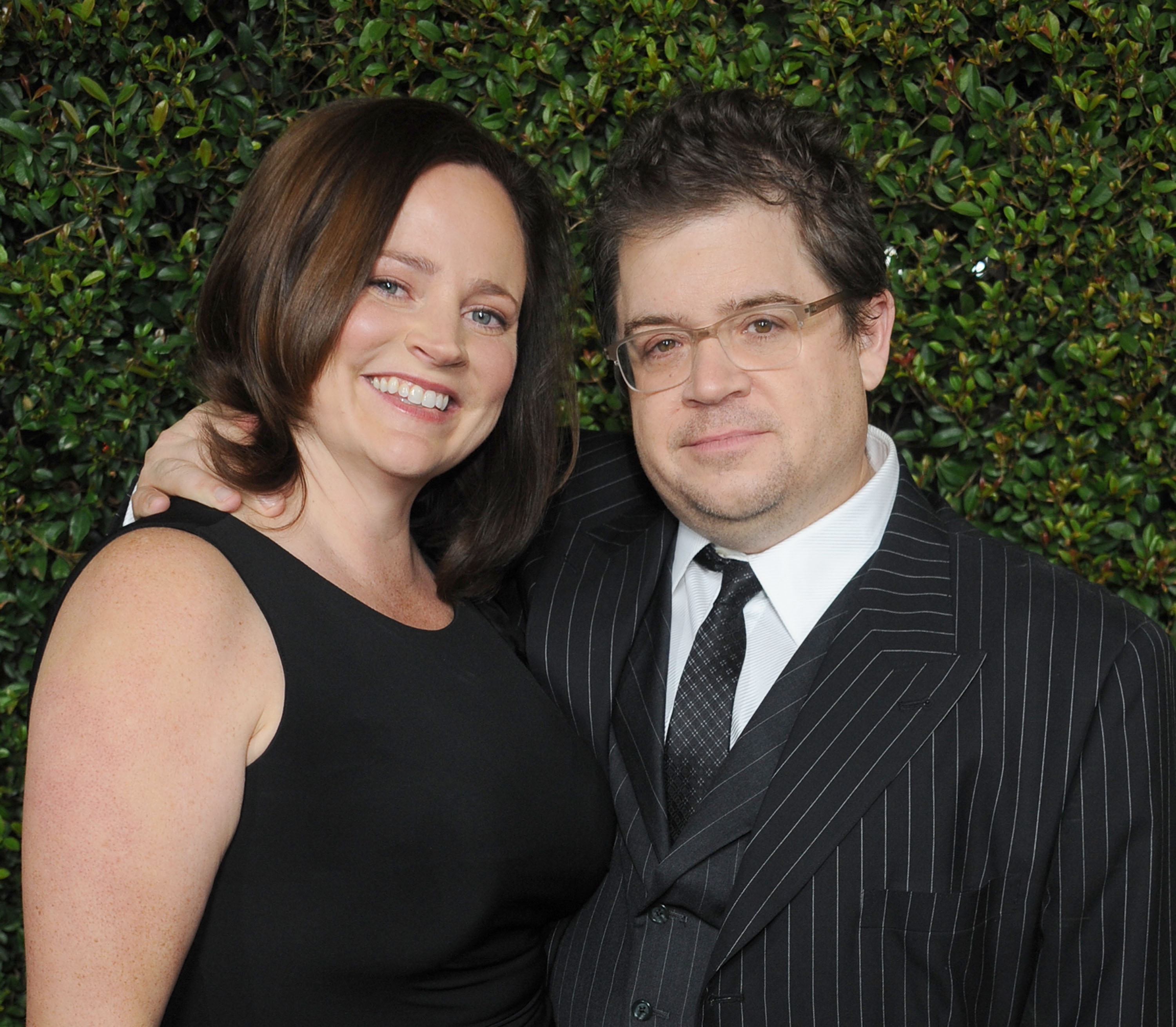 Actor Patton Oswalt and wife Michelle McNamara at the 