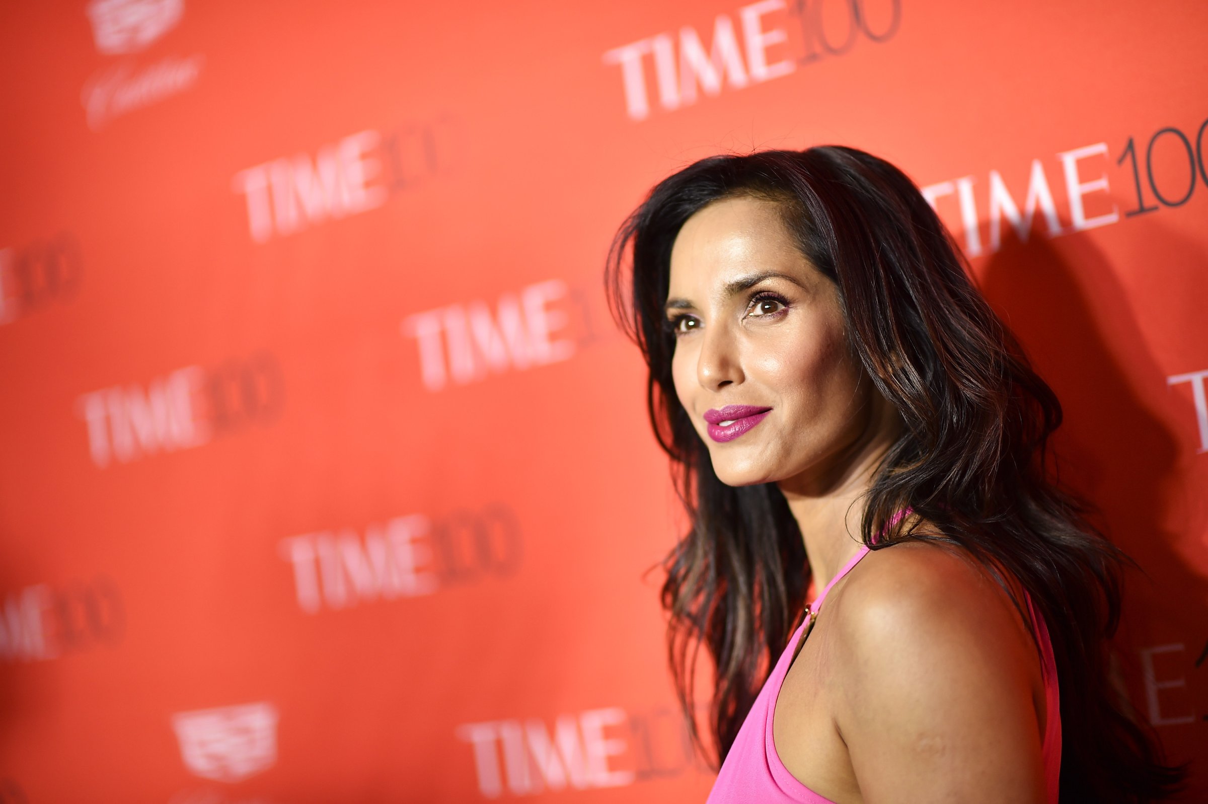 Padma Lakshmi attends 2016 Time 100 Gala, Time's Most Influential People In The World red carpet at Jazz At Lincoln Center at the Times Warner Center on April 26, 2016 in New York City.