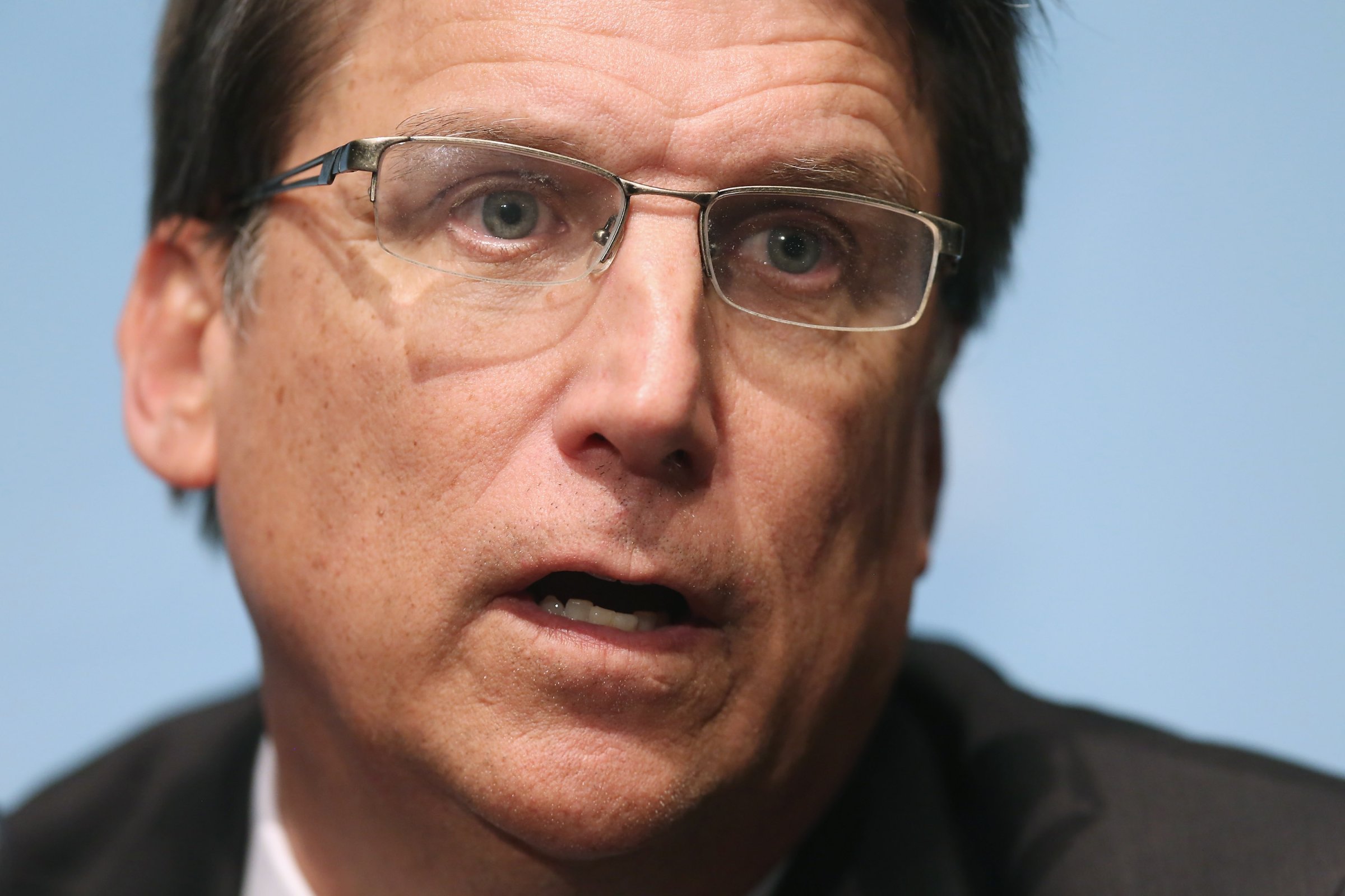 North Carolina Governor Pat McCrory holds a news conference with fellow members of the Republican Governors Association at the U.S. Chamber of Commerce in Washington, D.C., on Feb. 23, 2015.