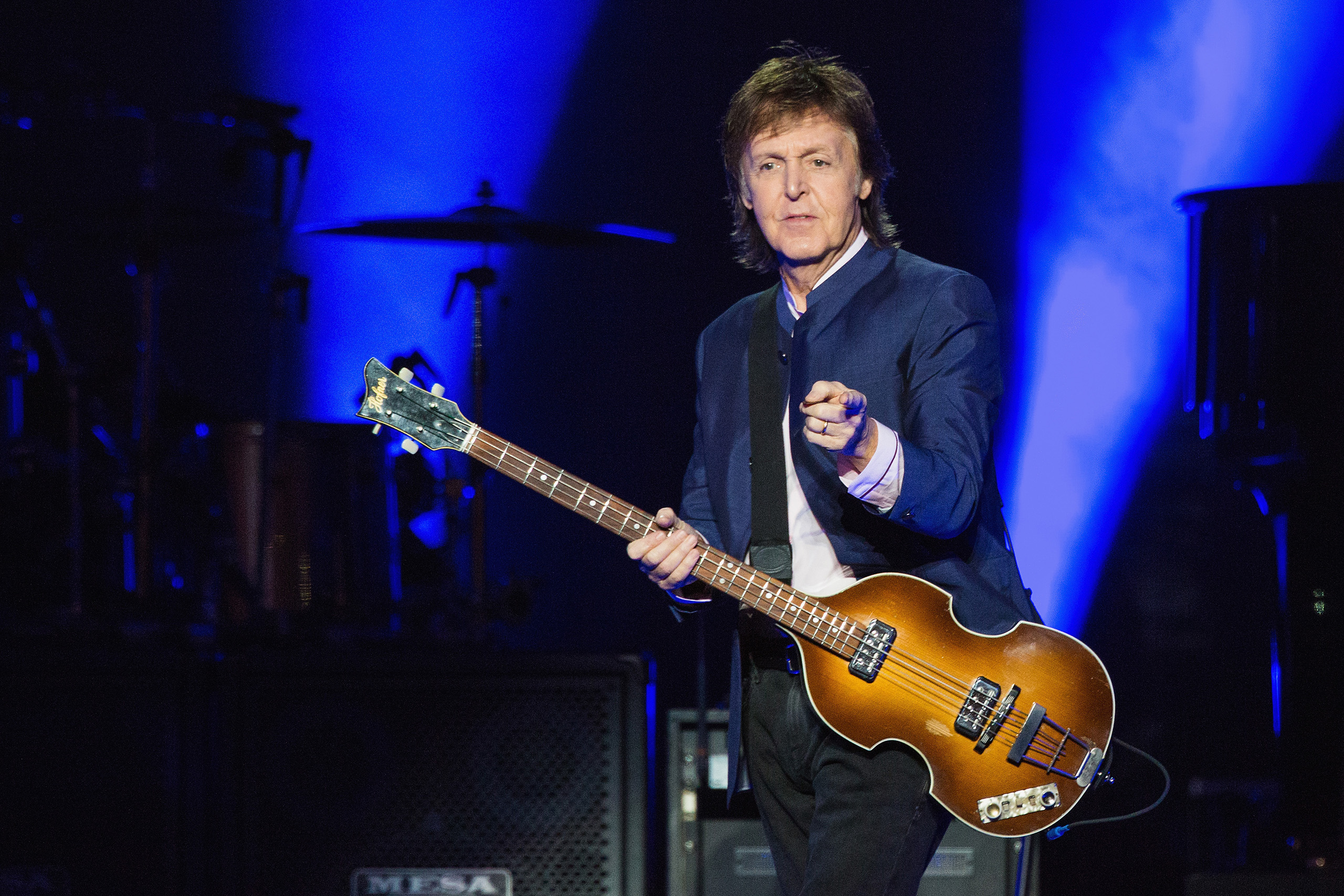 Paul McCartney performs on stage during the 'One on One' tour in Seattle, Washington, April 17, 2016. (Mat Hayward—Getty Images)