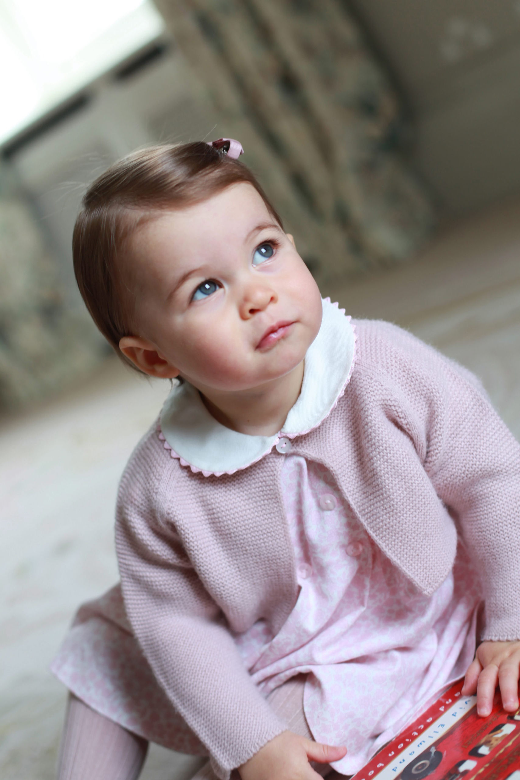 epa05285465 An April 2016 handout picture released by the Duke and Duchess of Cambridge and made available by Kensington Palace on 01 May 2016 shows Princess Charlotte taken by the Duchess at Anmer Hall in Norfolk. Princess Charlotte will celebrate her first birthday on 02 May 2016. NOTE TO EDITORS: This handout photo may only be used in for editorial reporting purposes for the contemporaneous illustration of events, things or the people in the image or facts mentioned in the caption. Reuse of the picture may require further permission from the copyright holder. Copyright: HRH The Duchess of Cambridge 2016. NEWS EDITORIAL USE ONLY. NO COMMERCIAL USE (including any use in merchandising, advertising or any other non-editorial use including, for example, calendars, books and supplements). This photograph is provided to you strictly on condition that you will make no charge for the supply, release or publication of it and that these conditions and restrictions will apply (and that you will pass these on) to any organisation to whom you supply it. All other requests for use should be directed to the Press Office at Kensington Palace in writing. EPA/HRH THE DUCHESS OF CAMBRIDGE/HANDOUT UK AND IRELAND OUT HANDOUT EDITORIAL USE ONLY/NO SALES