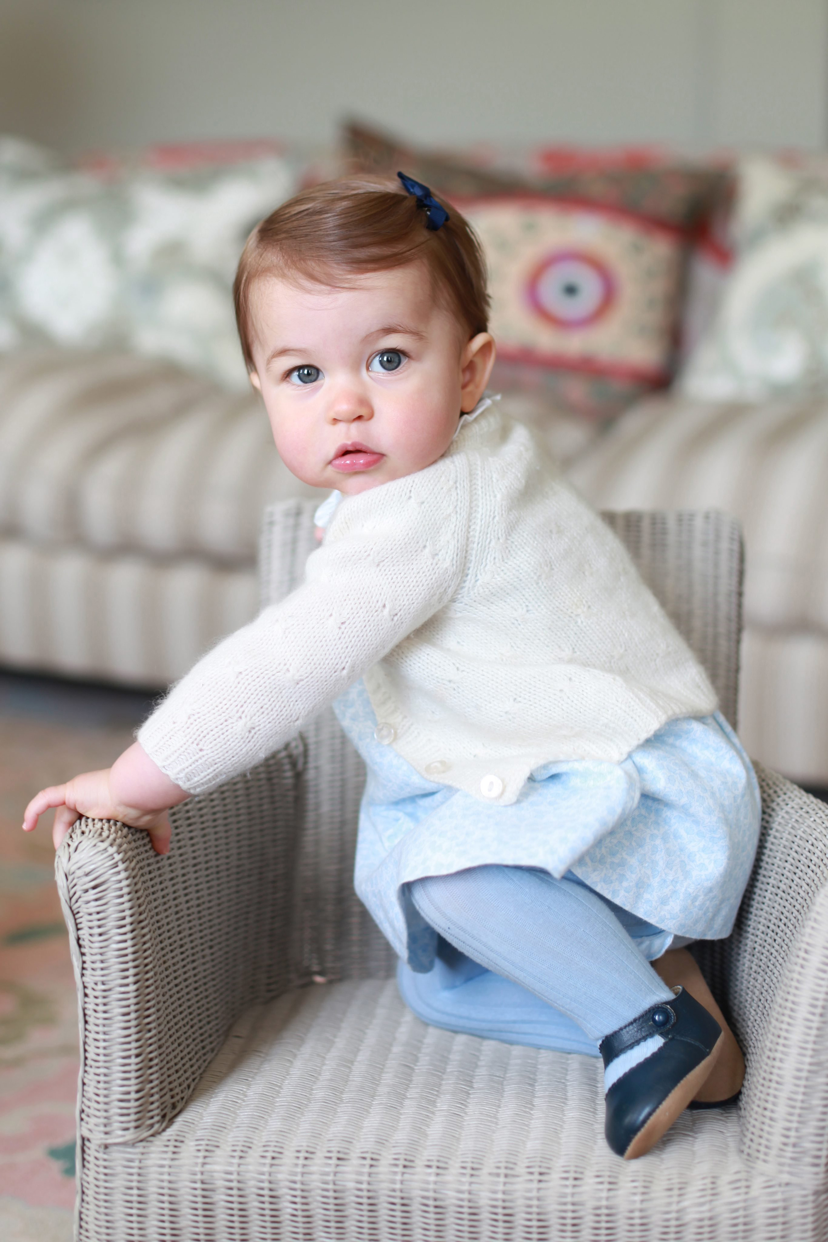 Princess Charlotte at Anmer Hall in Norfolk, U.K., in a photo made available by the Duke and Duchess of Cambridge on May 1, 2016.
