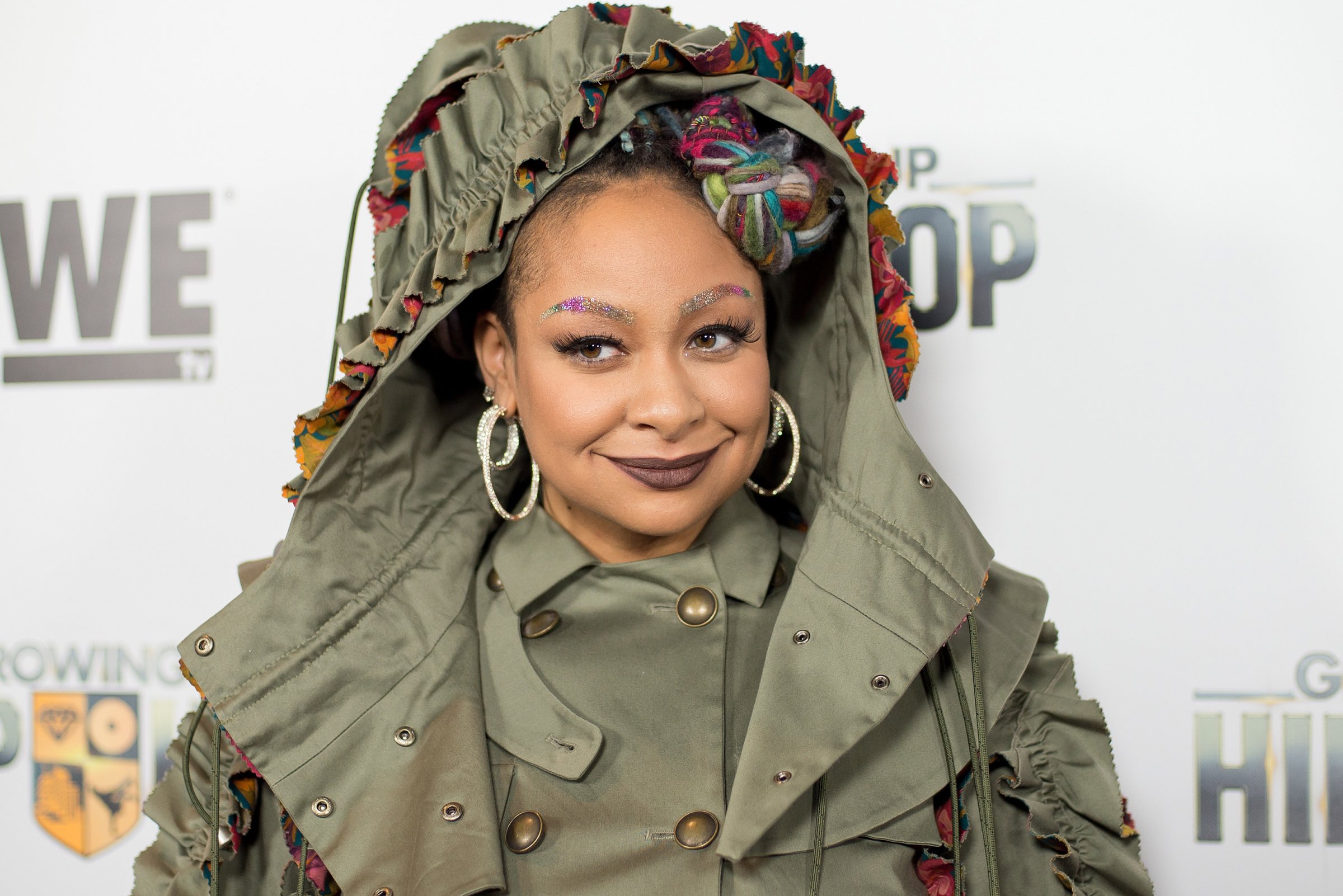 Raven-Symone attends WE tv's "Growing Up Hip Hop" premiere party at Haus on December 10, 2015 in New York City.