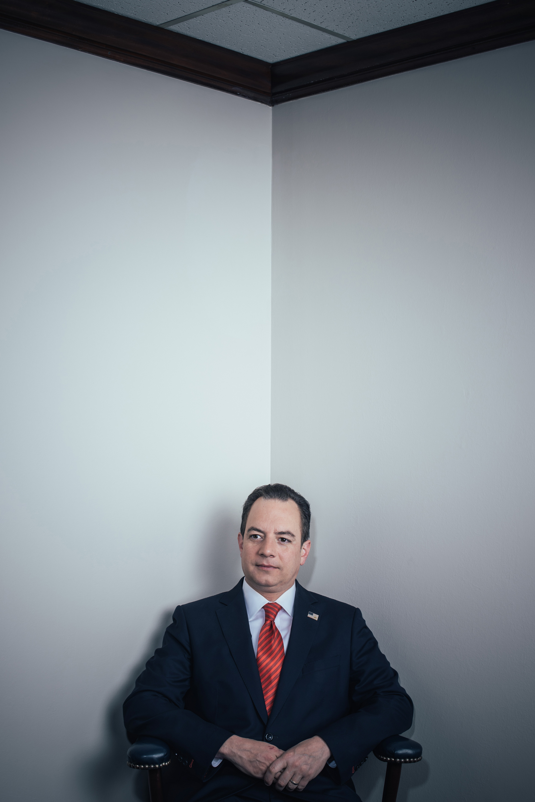 Priebus rejects GOP critics who say he should have done more to stop Trump (Photograph by Stephen Voss for TIME)