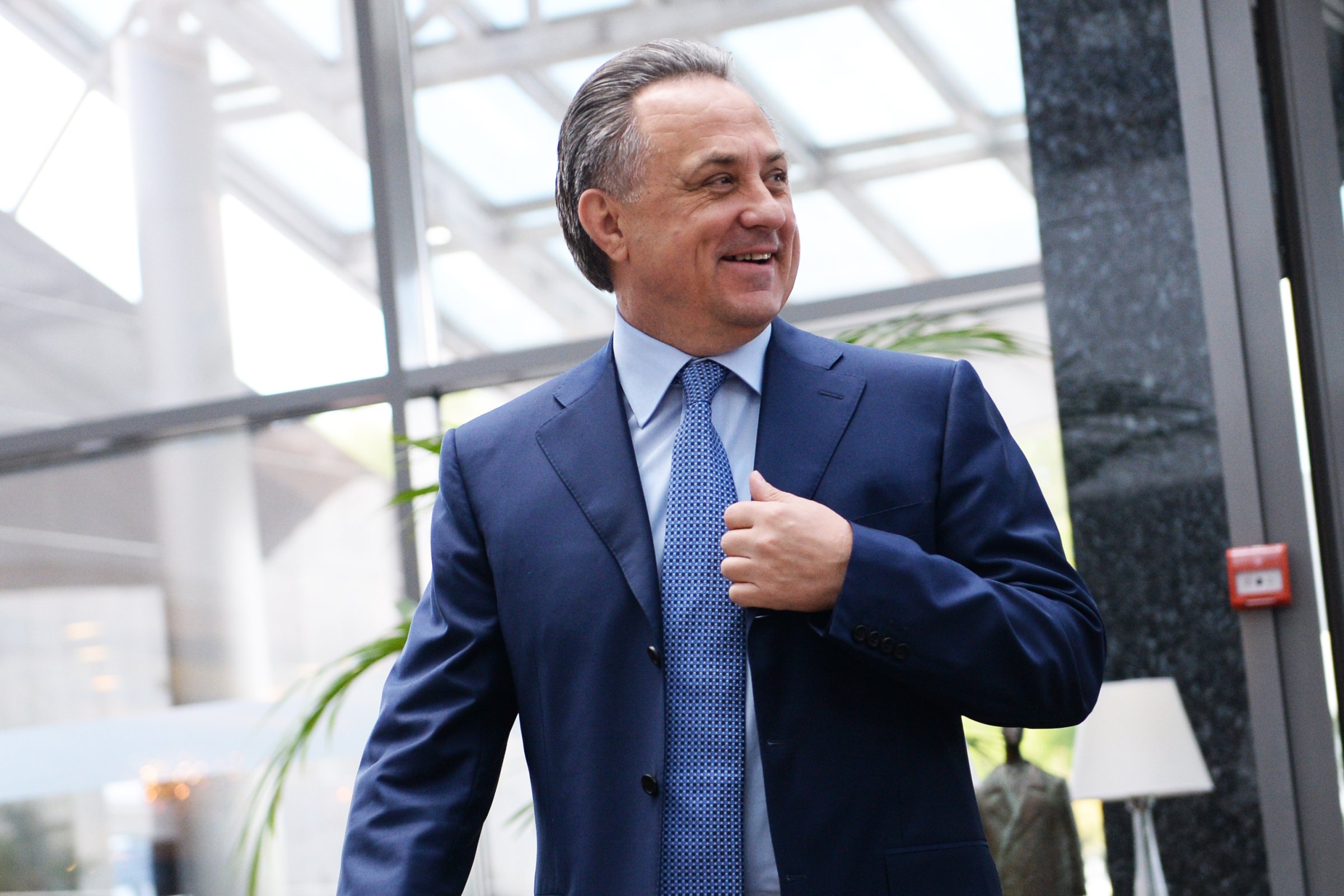 Russian Minister of Sport Vitaly Mutko in Moscow on May 24, 2016.