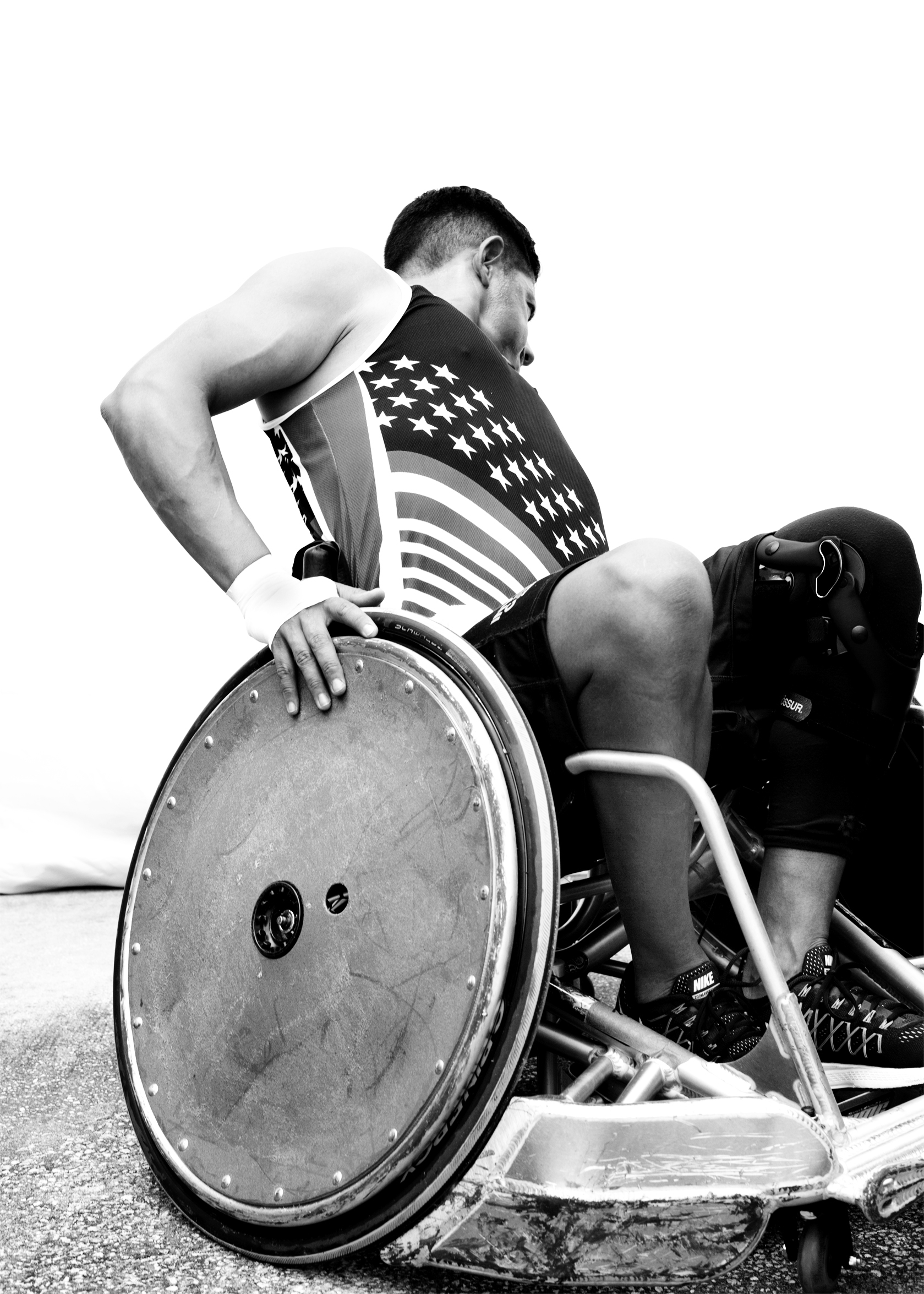 Anthony Rios, USA, competed in cycling, sitting volleyball and wheelchair rugby