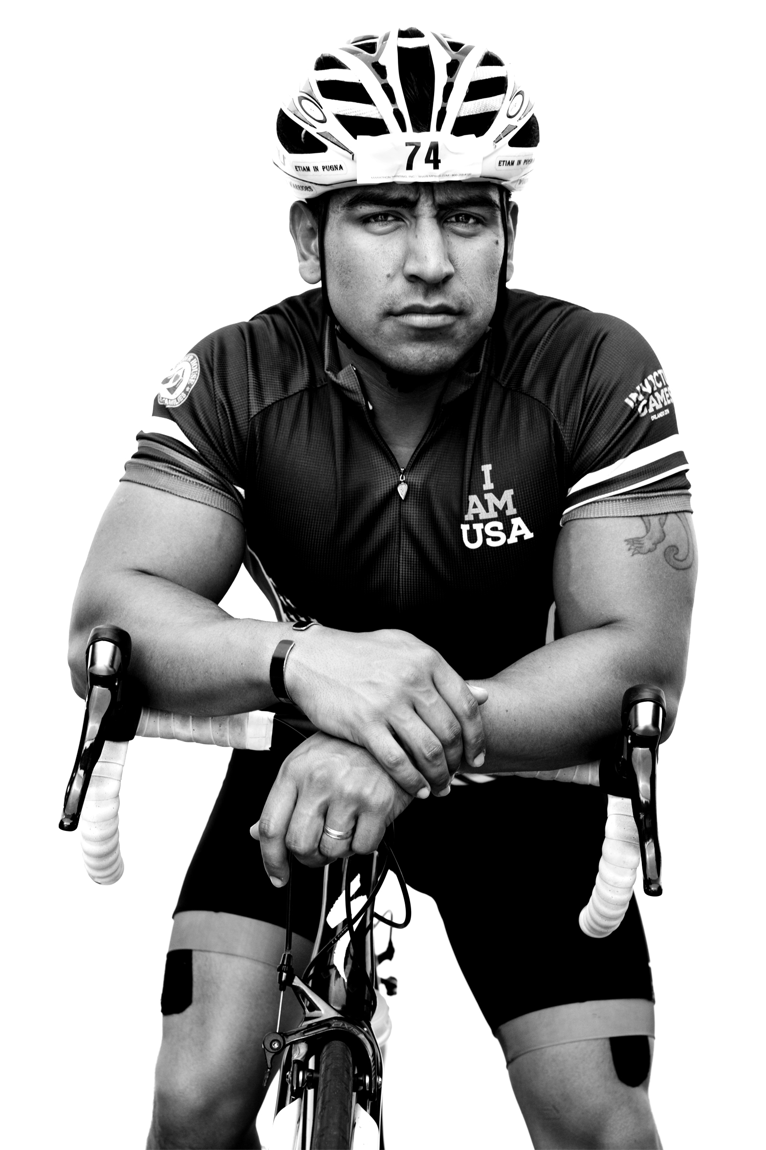 Rafael Cervantes, USA, competed in cycling, indoor rowing and sitting volleyball