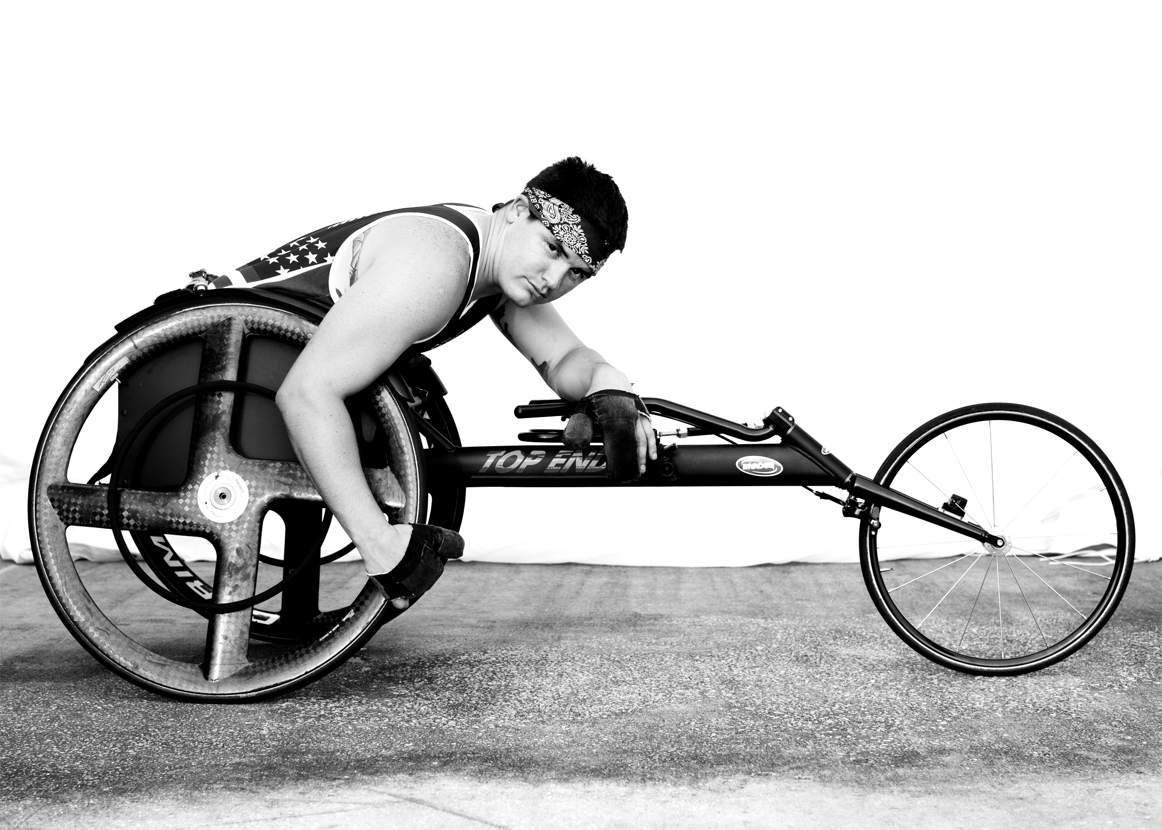 Ivan Sears, USA, competed in track and indoor rowing