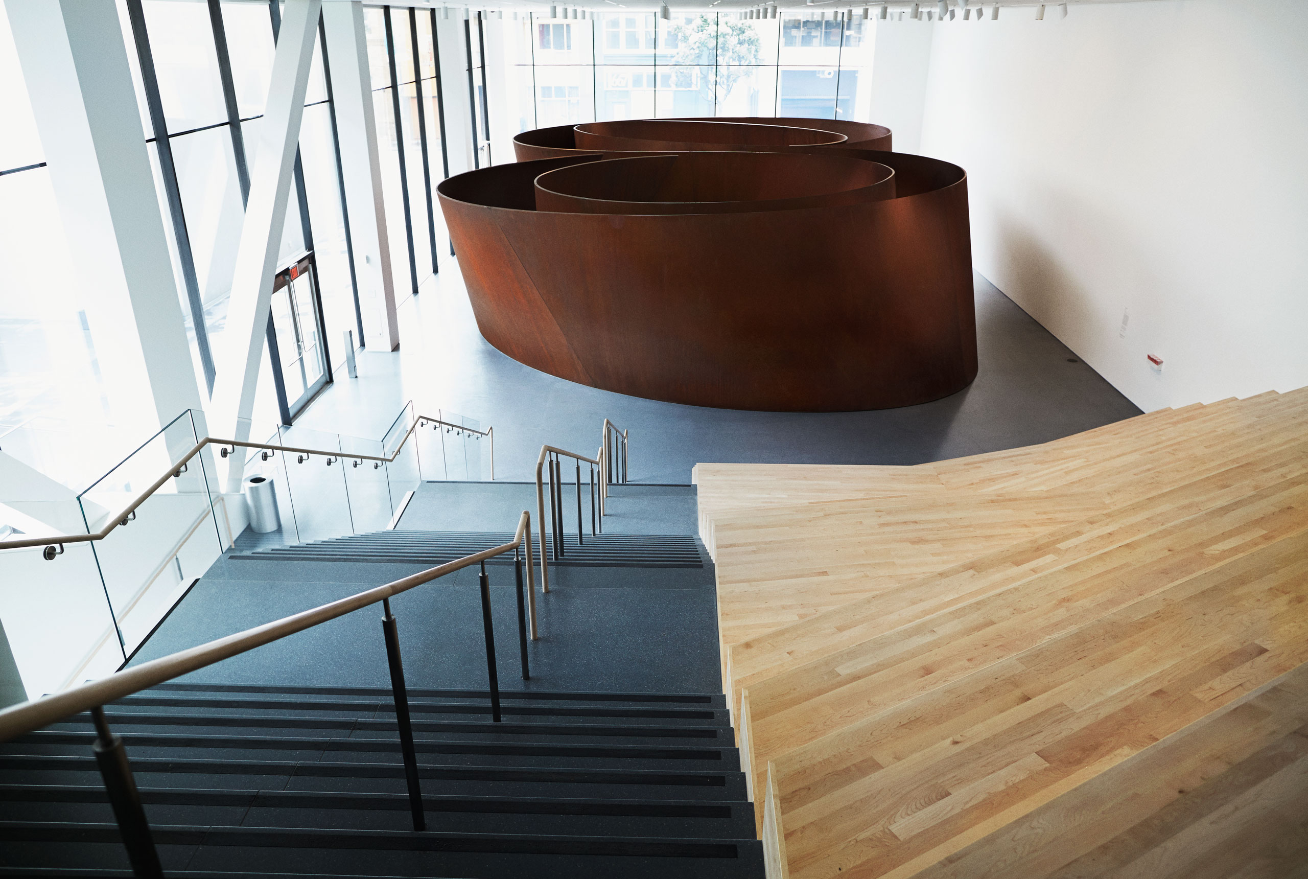 The Snøhetta addition gives Richard Serra’s Sequence, 2006, a room to itself (Cody Pickens for TIME)