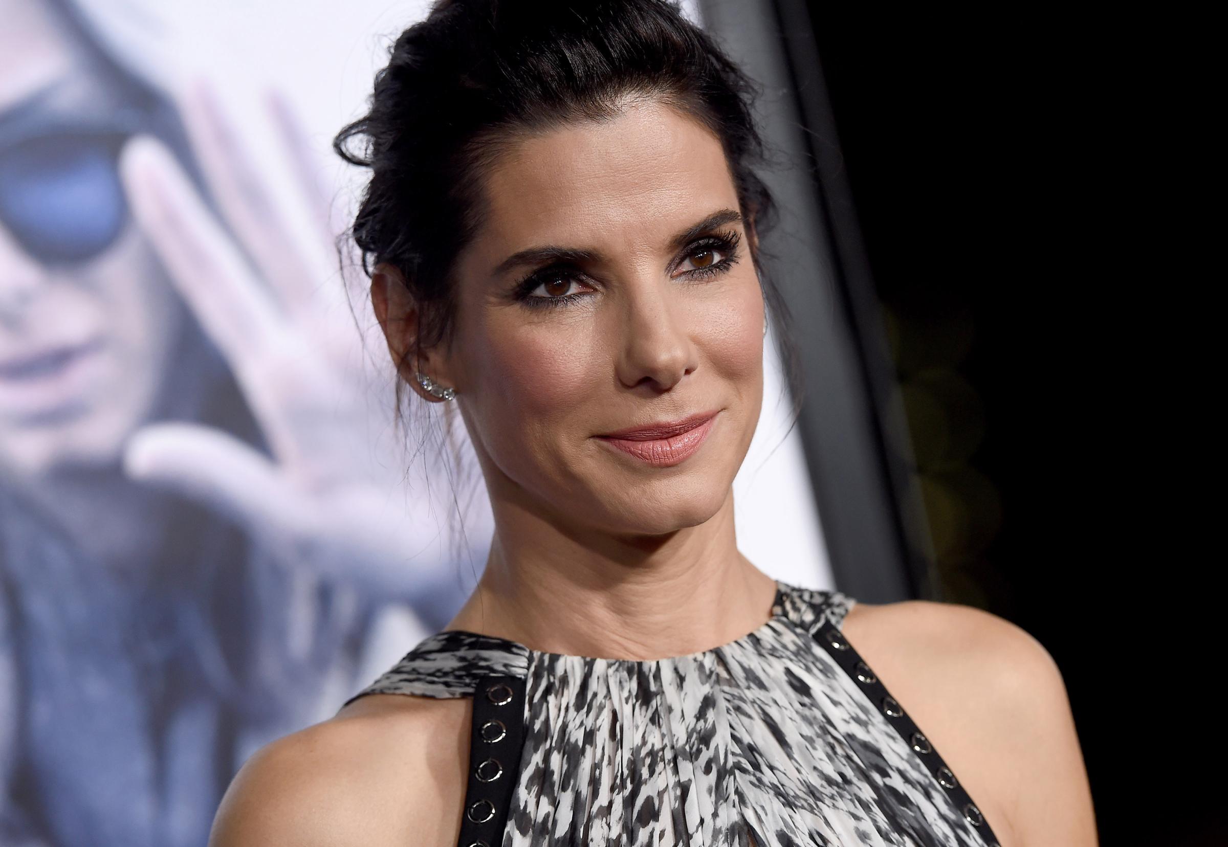 Actress Sandra Bullock arrives at the premiere of Warner Bros. Pictures' 'Our Brand Is Crisis' at TCL Chinese Theatre on October 26, 2015 in Hollywood, California.
