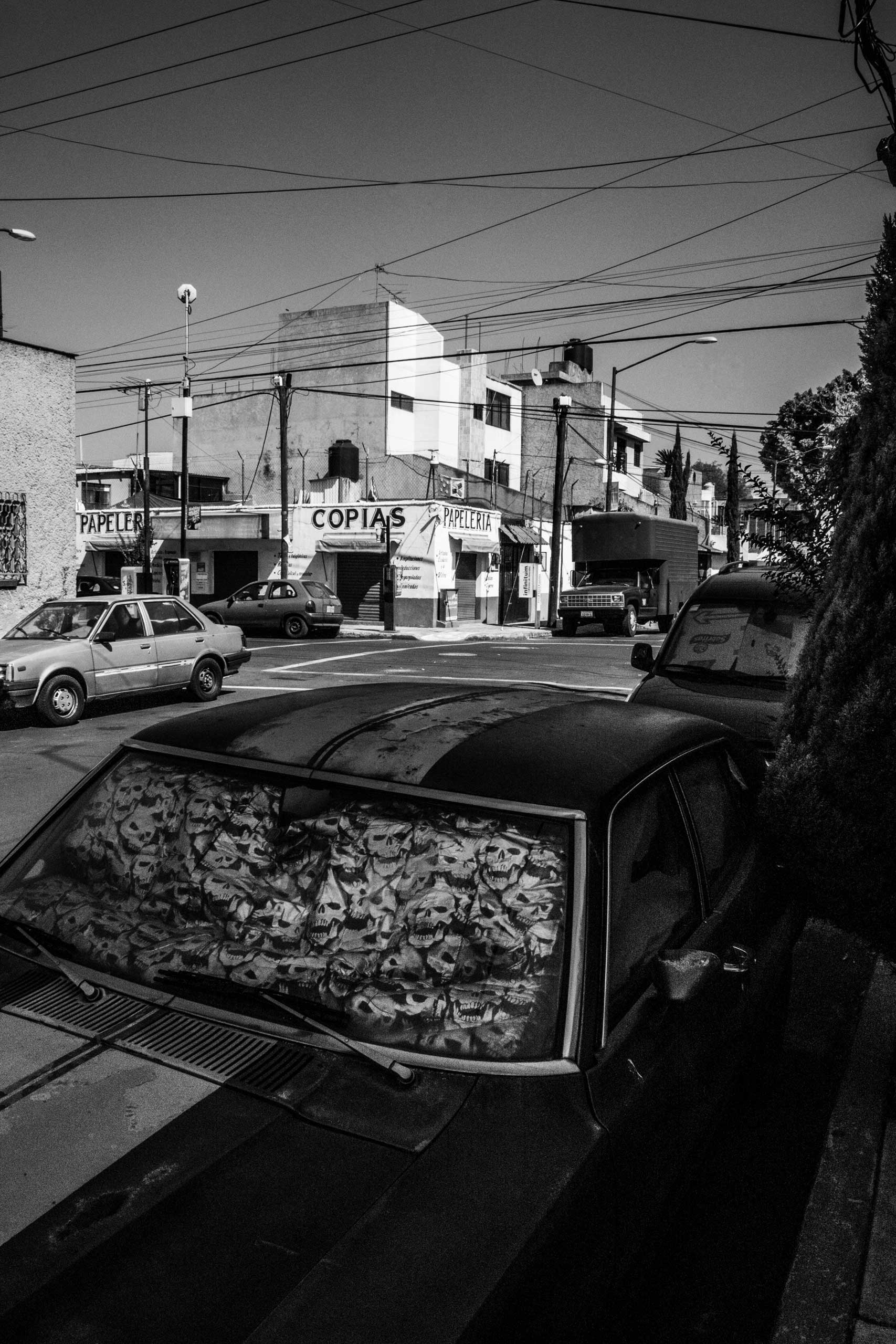 View from the neighborhood called Colonia Alamos, in the megalopolis car accident are considered as one of the biggest death rate. Mexico City, Mexico on March 06, 2016.
