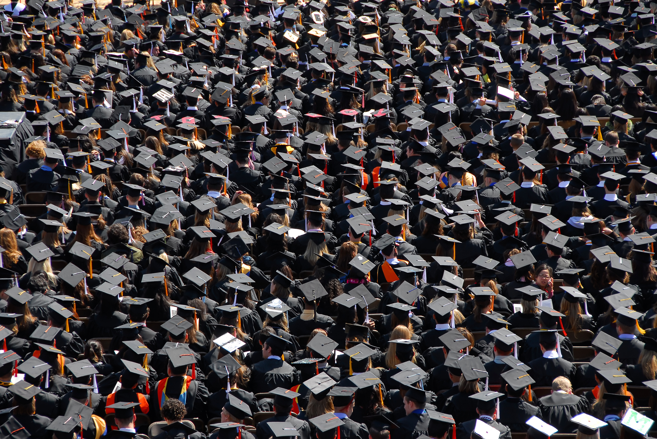 At the 2007 Spring Commencement, Ann Arbor, University of Michigan, USA. (Kevin Lau Photography—Getty Images)