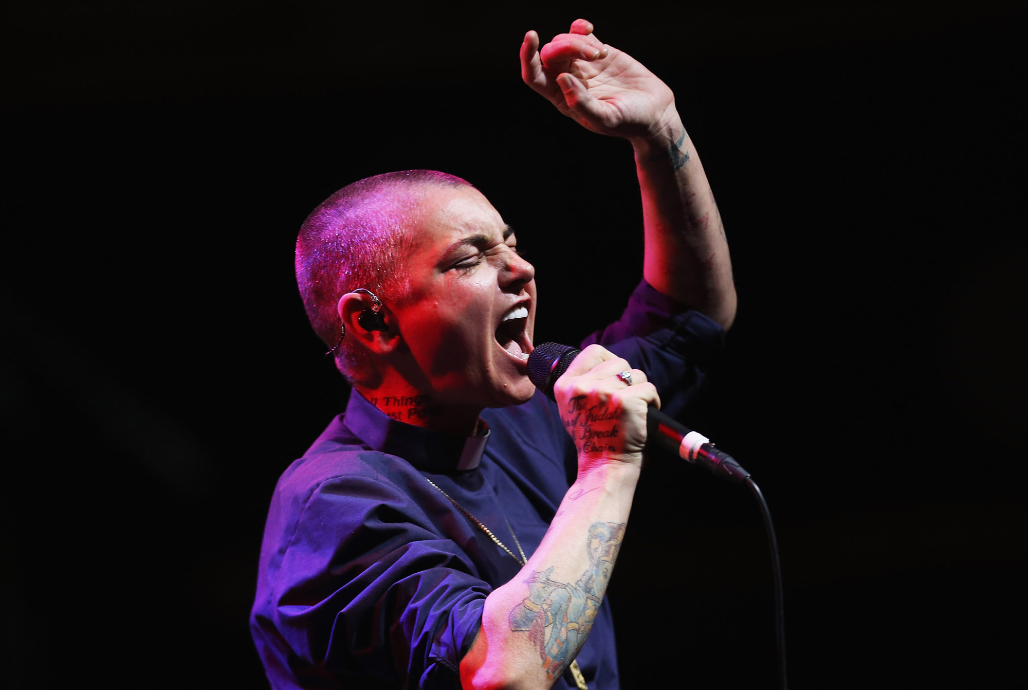 SYDNEY, AUSTRALIA - MARCH 19:  Sinead O'Connor performs live for fans  at Sydney Opera House on March 19, 2015 in Sydney, Australia.  (Photo by Don Arnold/WireImage) (Don Arnold—WireImage)