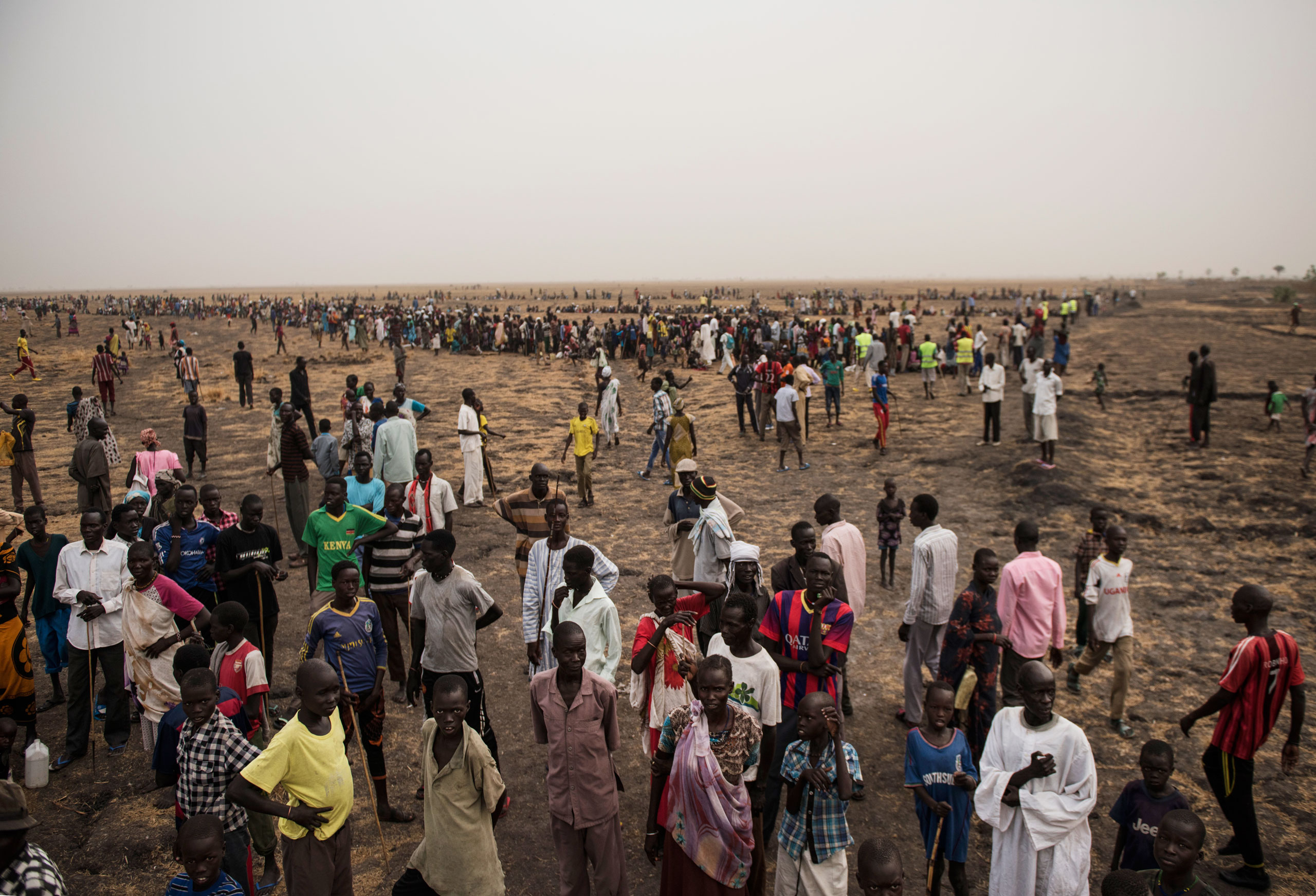 Tens of thousands of South Sudanese line up for food handouts on March 17. The fighting has left many in the country starving (Lynsey Addario—Getty Images Reportage for TIME)