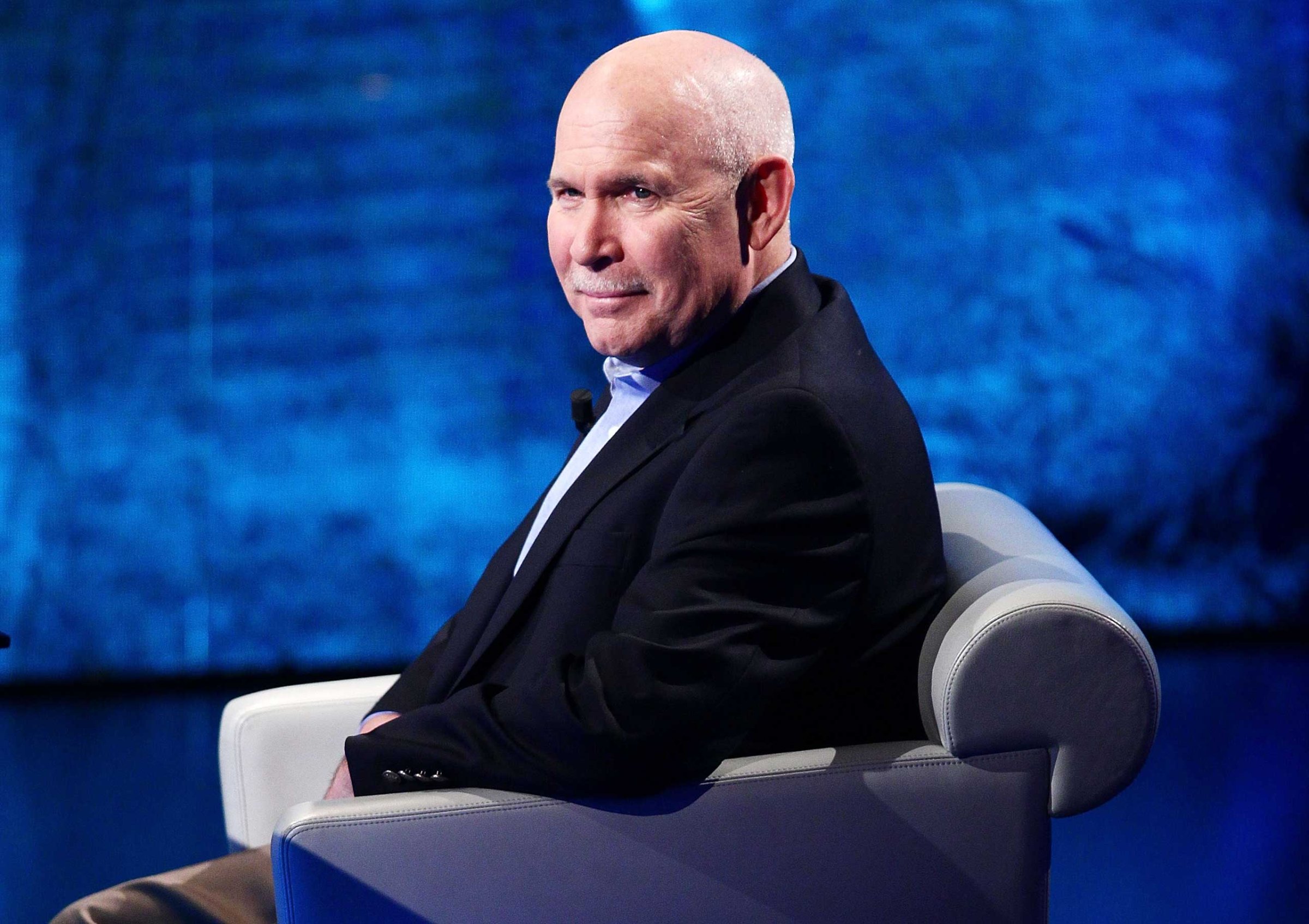 Photographer Steve McCurry attends a TV Show on November 2, 2013 in Milan, Italy.
