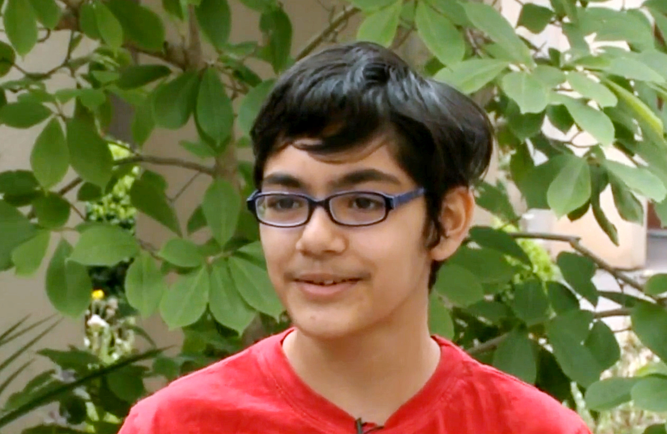 In this recent but undated frame from video provided by KOVR-TV, Tanishq Abraham, 12, talks about his recent graduation from community college and beginning his university education this fall, in an interview at American River College in Sacramento, Calif. He's been accepted to the University of California, Davis, and UC Santa Cruz. He says he plans on studying biomedical engineering and becoming a doctor and medical researcher by the time he turns 18. (KOVR-TV via AP) MANDATORY CREDIT TV OUT