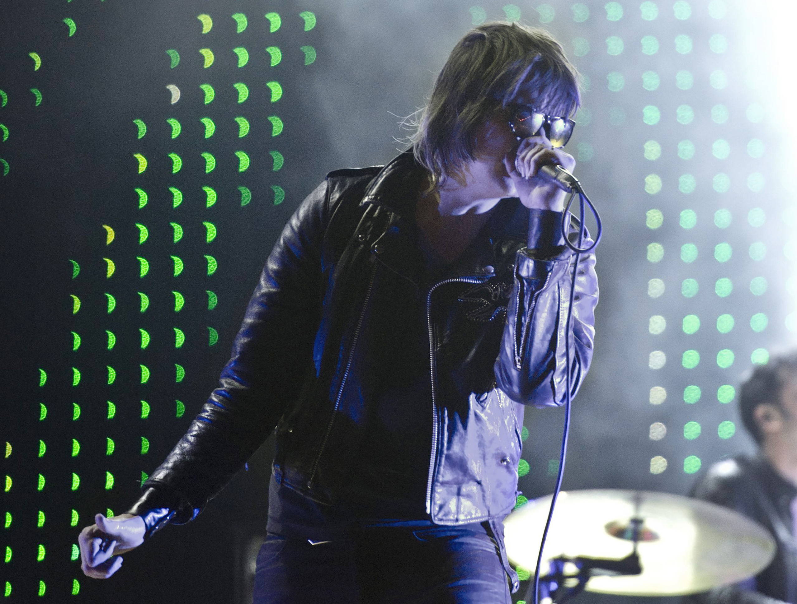 Julian Casablancas of the American rock band Strokes performs at the Peace and Love festival in Borlange, Sweden, early Saturday morning, July 2, 2011. (Fredrik Sandberg—AP)