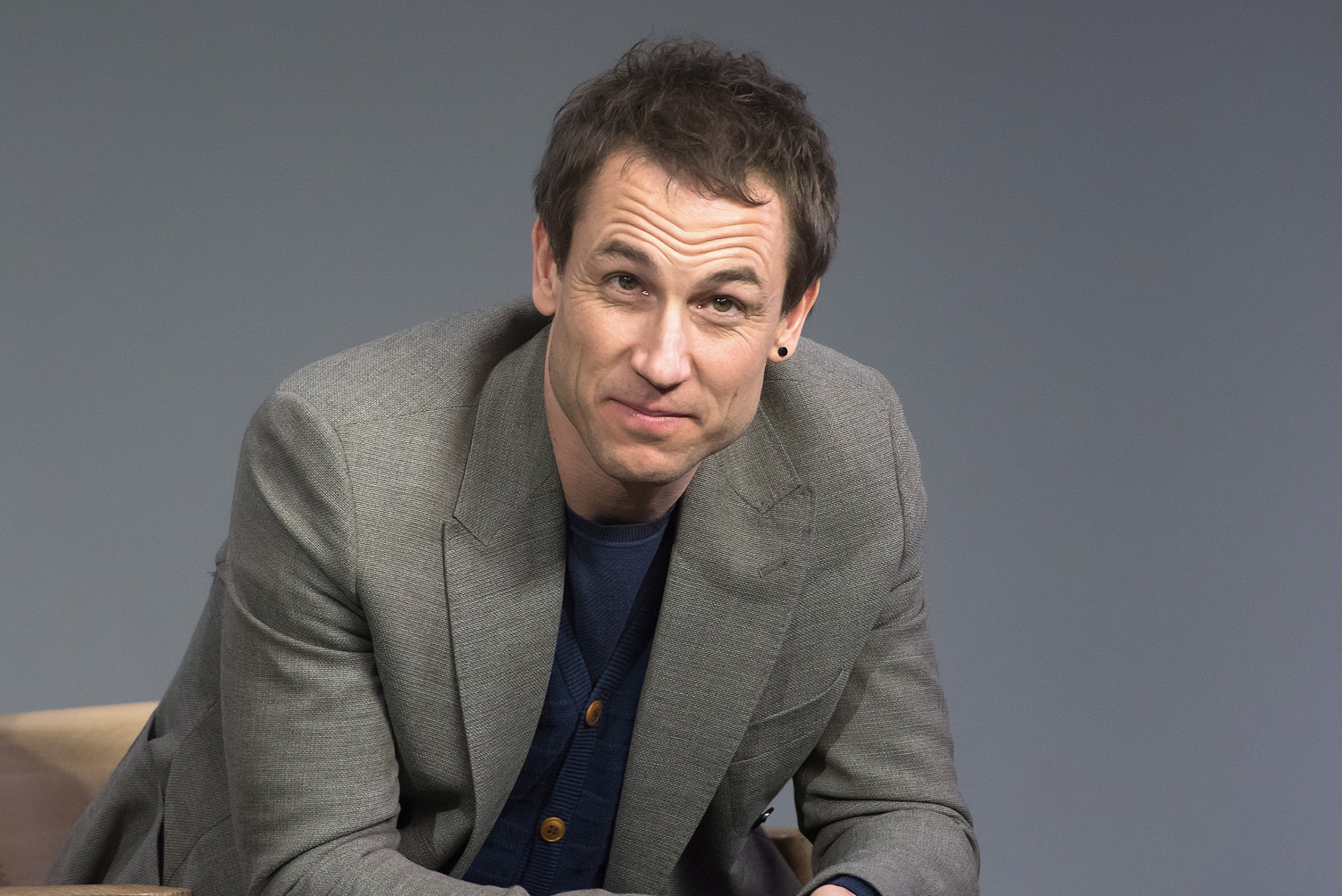 Tobias Menzies attends Apple Store Soho Presents Meet the Cast: "Outlander" at Apple Store Soho in New York City on April 6, 2016.