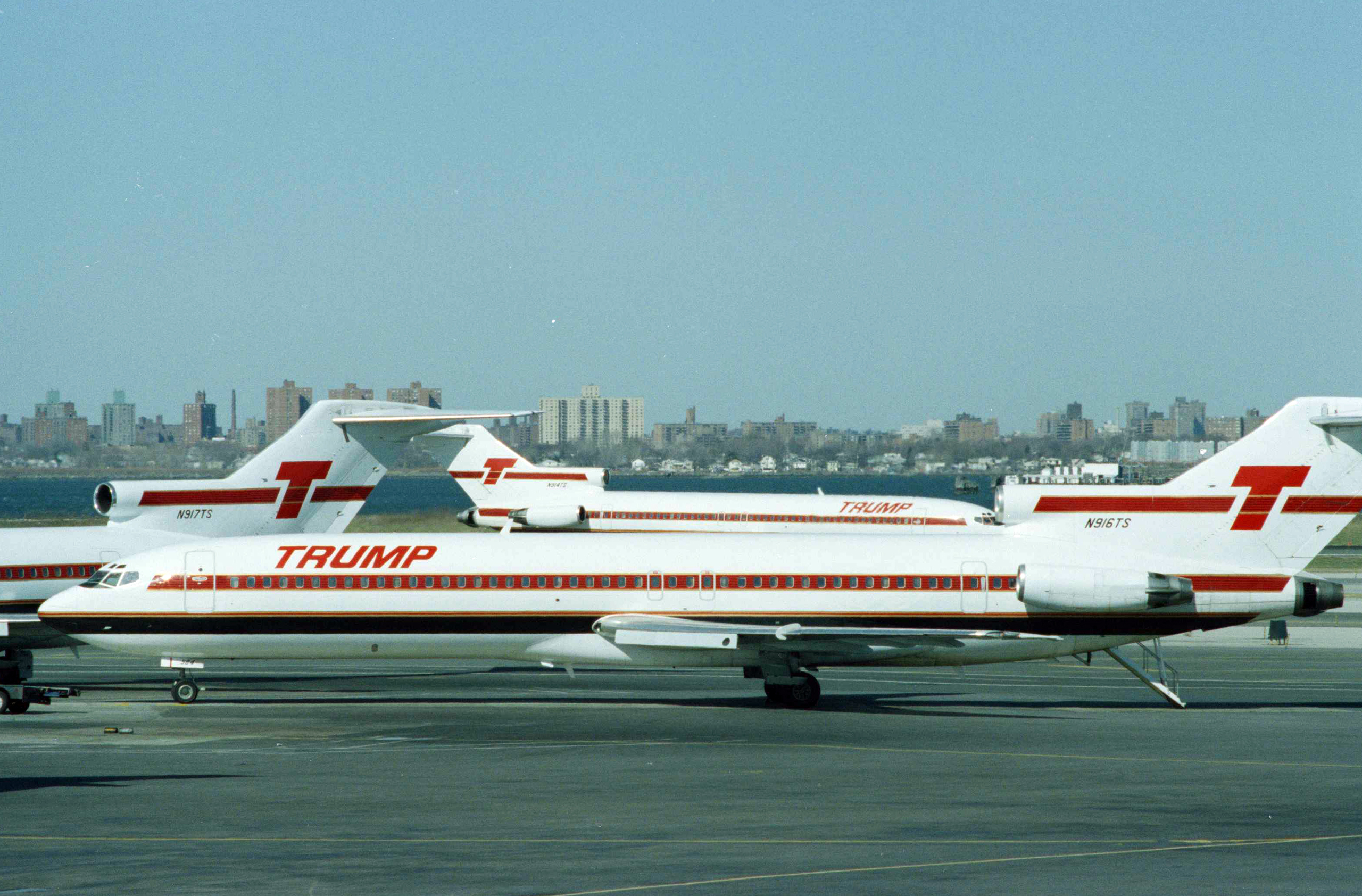NWA Inc., parent company of Northwest Airlines, is negotiating to operate and eventually to own the Trump Shuttle at New York’s LaGuardia Airport on Friday, March 8, 1991, according to a published report on Friday. The move would cost developer Donald Trump a major asset, but would help him reduce his debt, the Wall Street Journal said. (AP Photo/David A. Cantor)