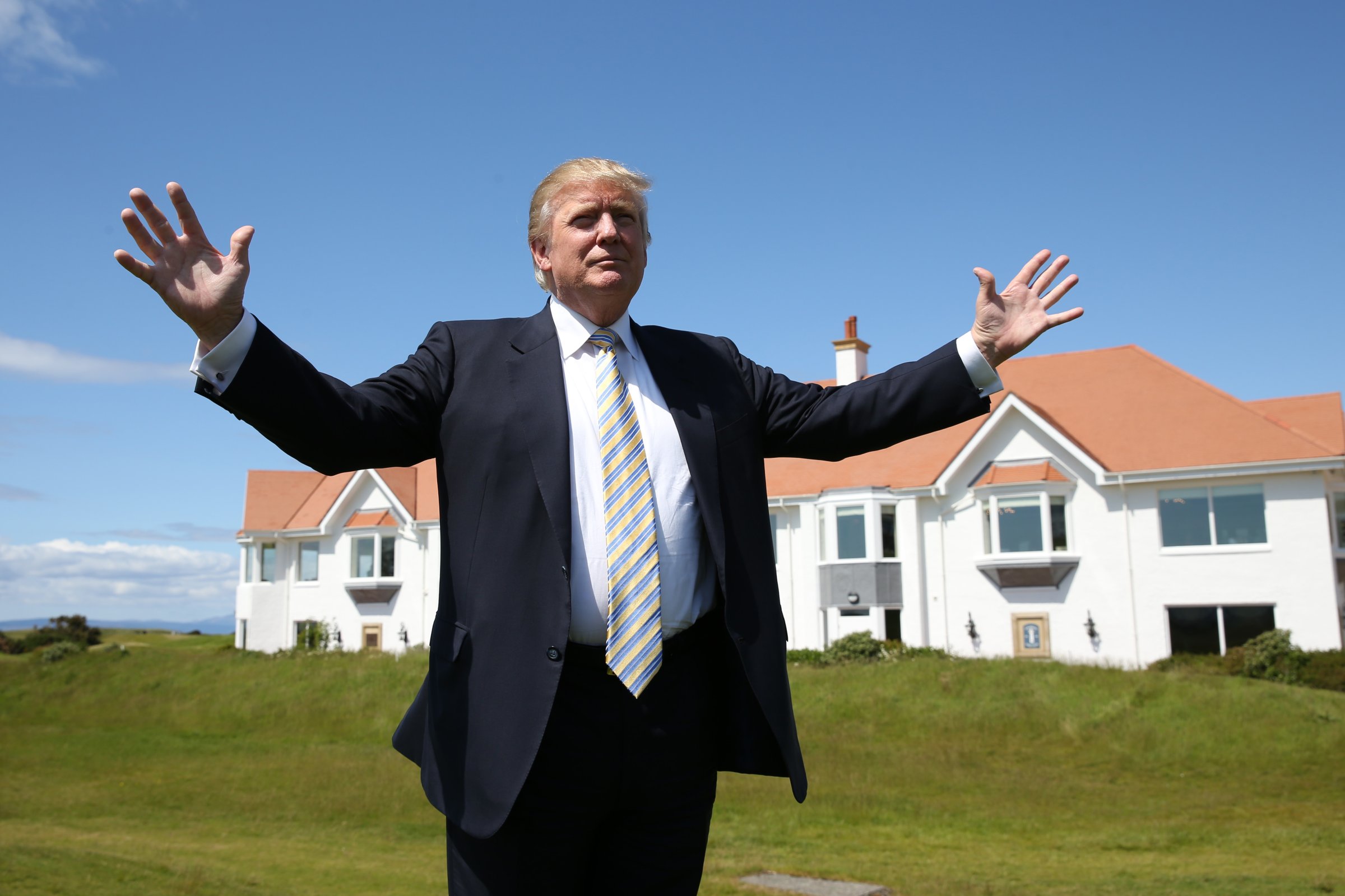 Donald Trump visits Turnberry Golf Club, after its $10 Million refurbishment, on June 8, 2015 in Turnberry, Scotland.