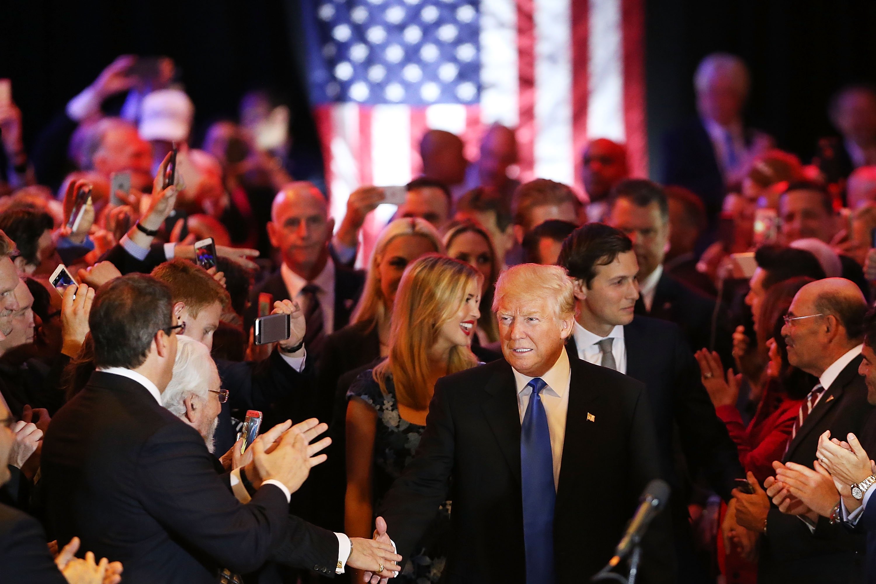 BESTPIX GOP Presidential Candidate Donald Trump Holds Indiana Primary Night Gathering In New York