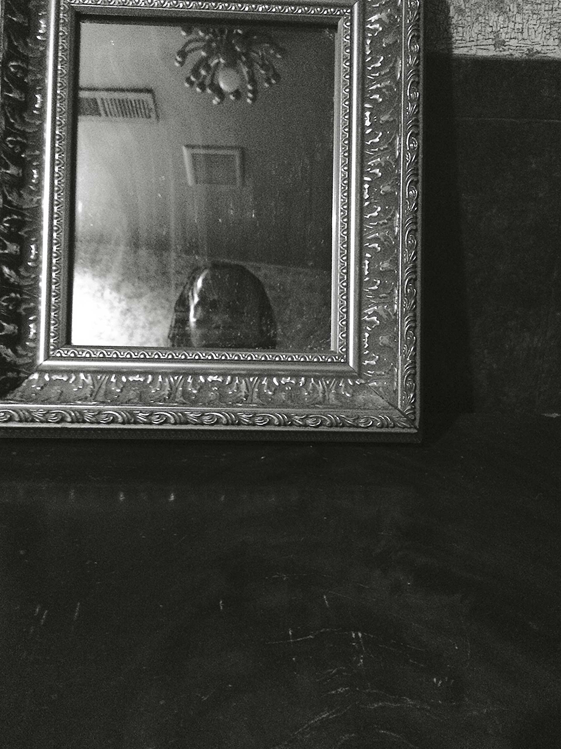 Self-Portrait in Mirror, Harlem Restaurant, 2015