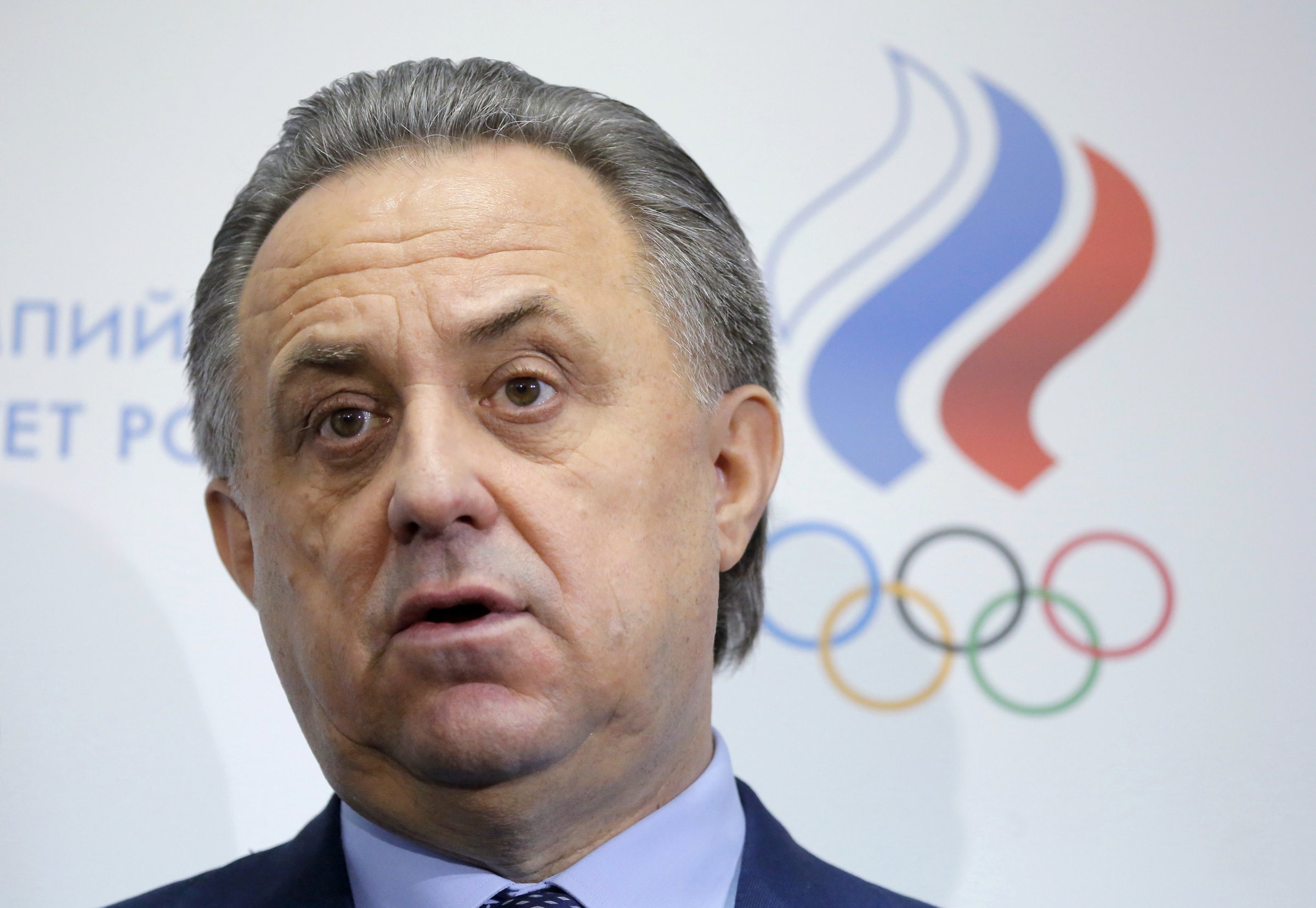 Russian Sports Minister Vitaly Mutko speaks to the media during a news conference following a meeting held to hear reports and elect new officials of Russia's Athletics Federation (ARAF) in Moscow, Russia, January 16, 2016. REUTERS/Maxim Shemetov - RTX22MK7