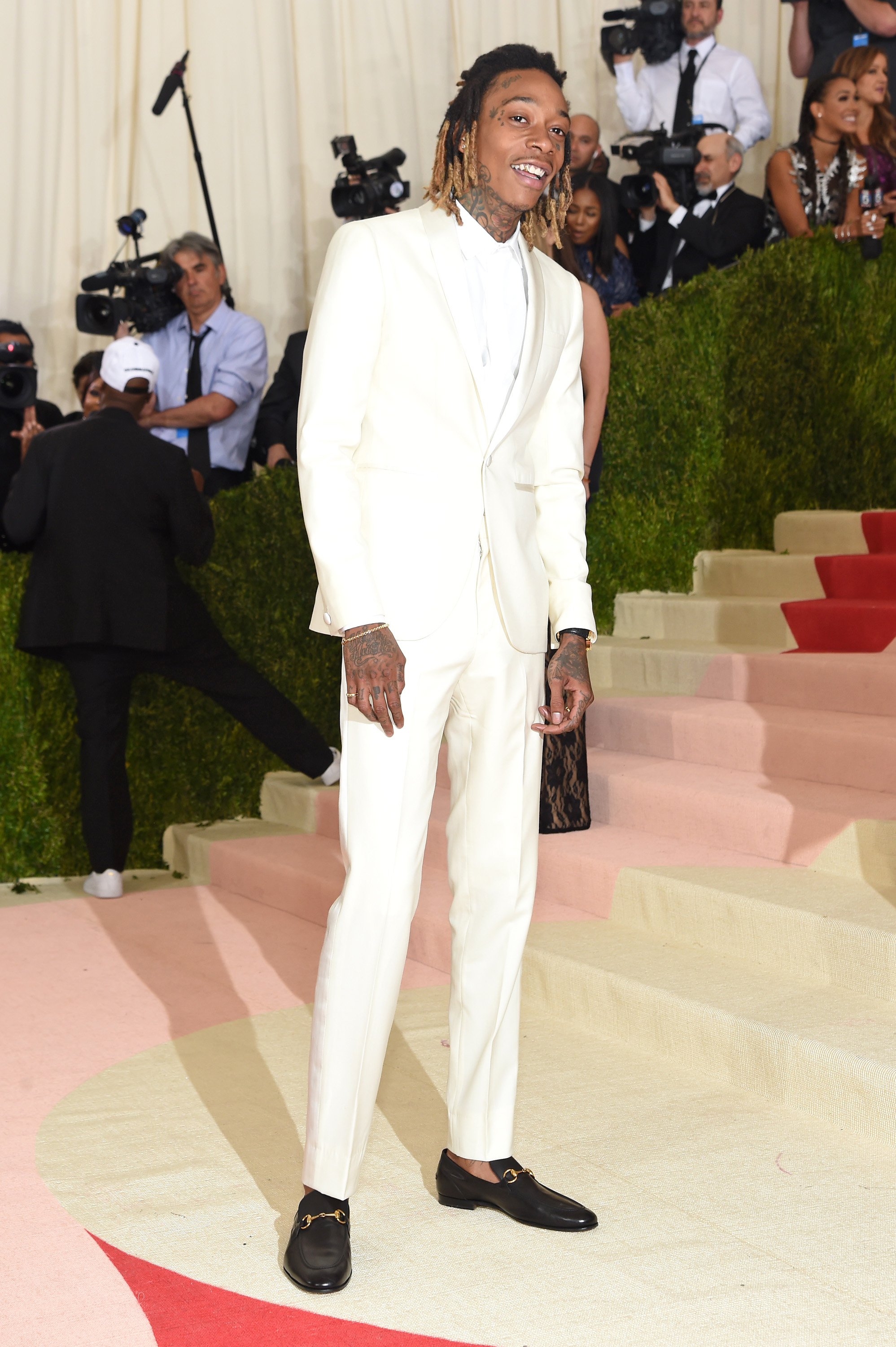 Wiz Khalifa attends "Manus x Machina: Fashion In An Age Of Technology" Costume Institute Gala at Metropolitan Museum of Art on May 2, 2016 in New York City.