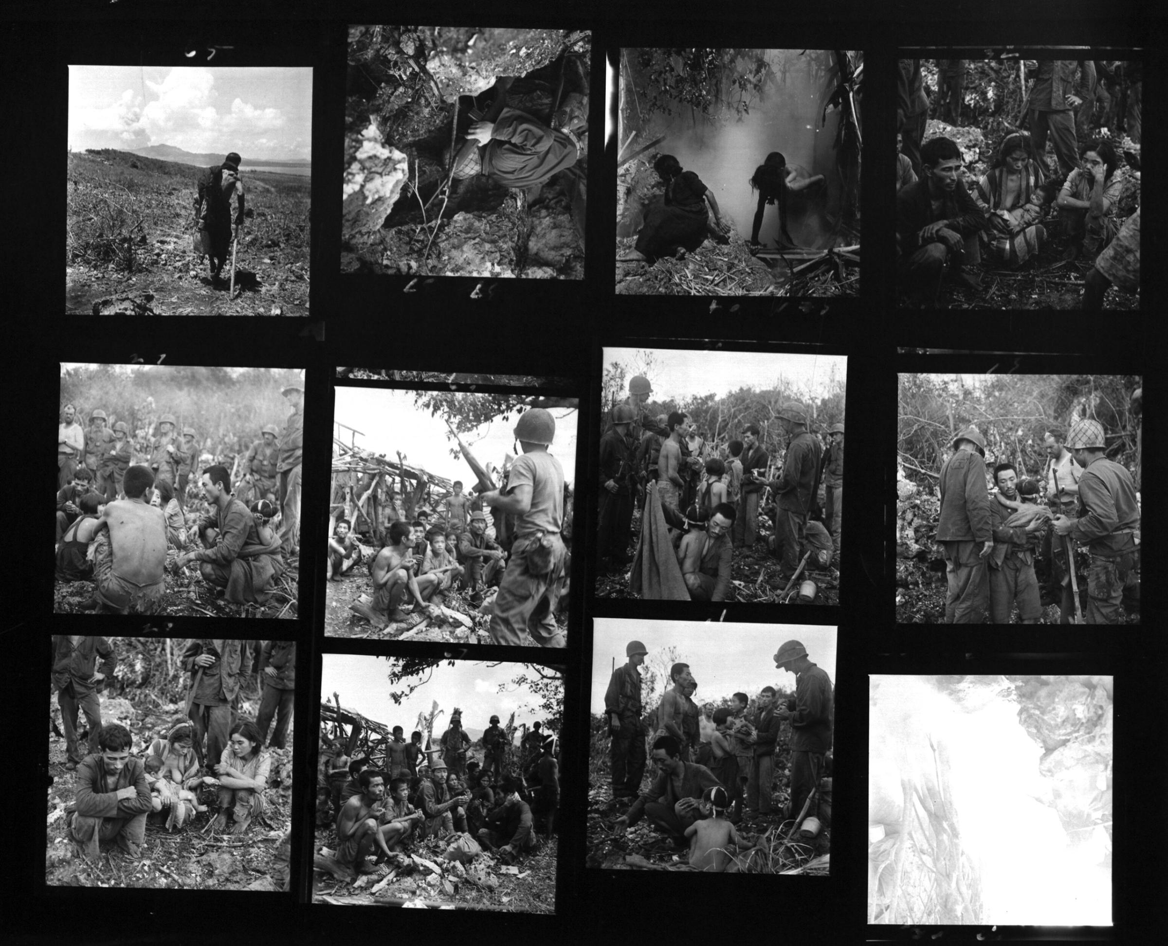 World War II Battle of Saipan photographed by W. Eugene Smith 1944.