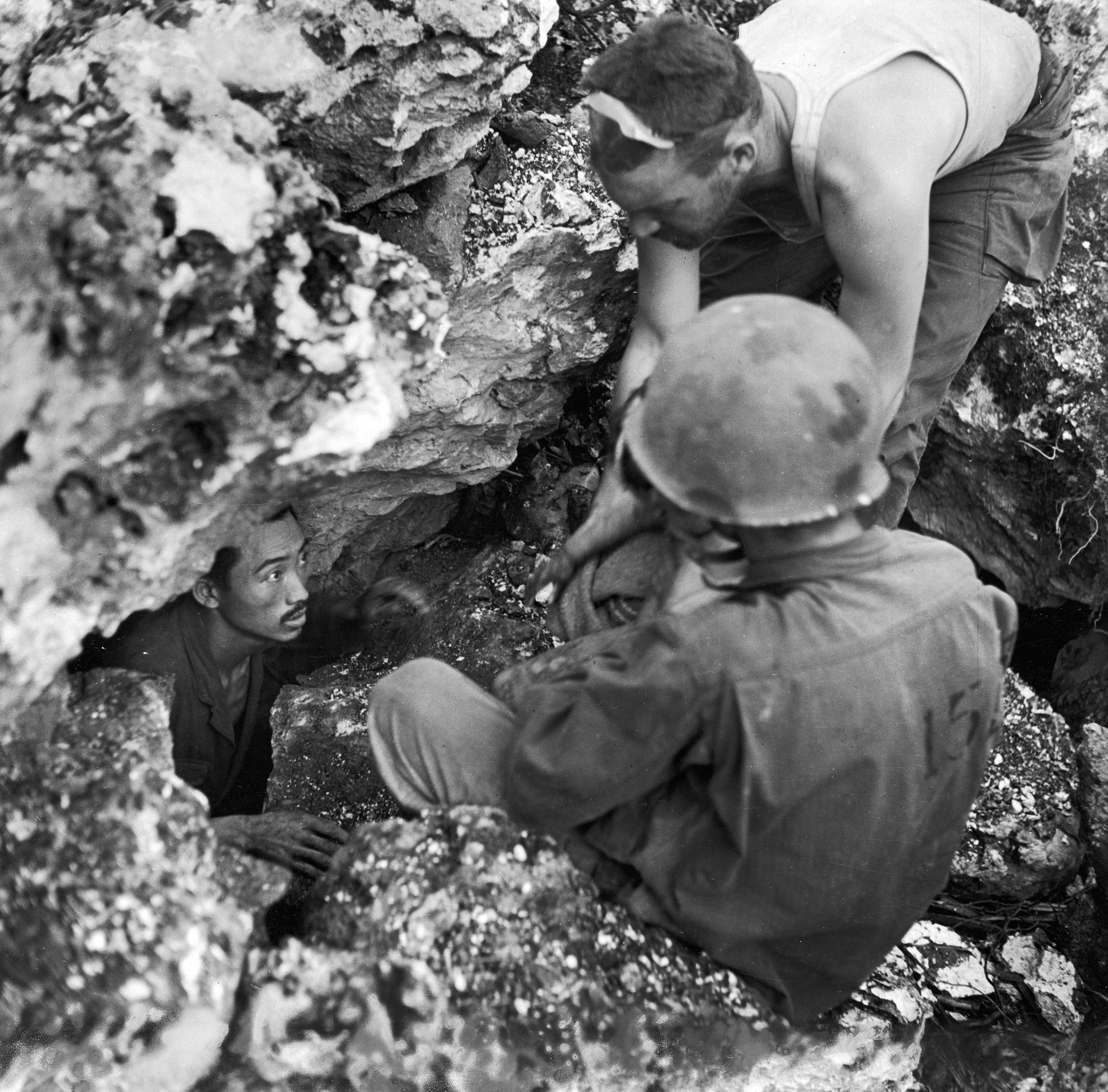 World War II Battle of Saipan photographed by W. Eugene Smith 1944.