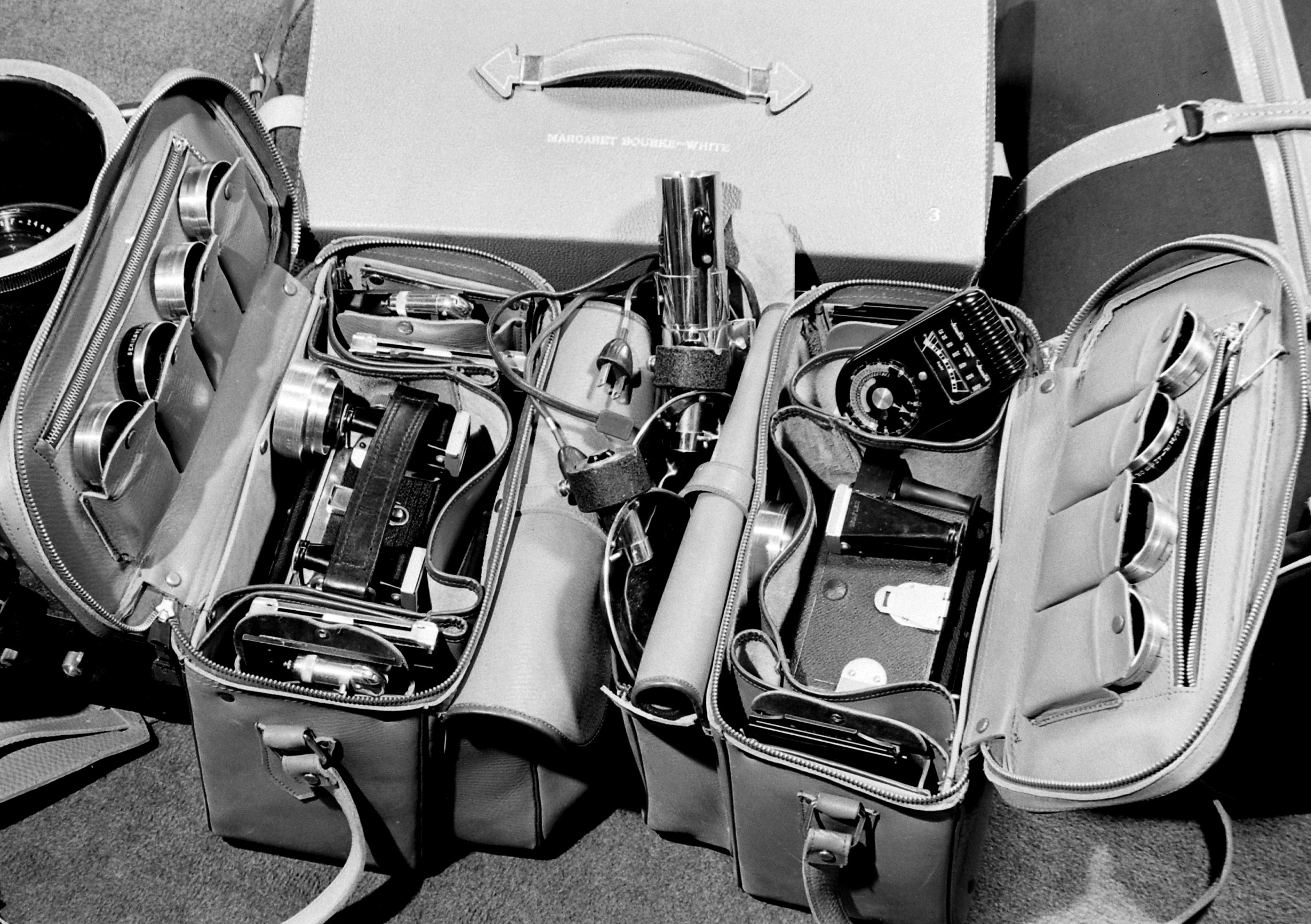 Margaret Bourke-White's photographic equipment.