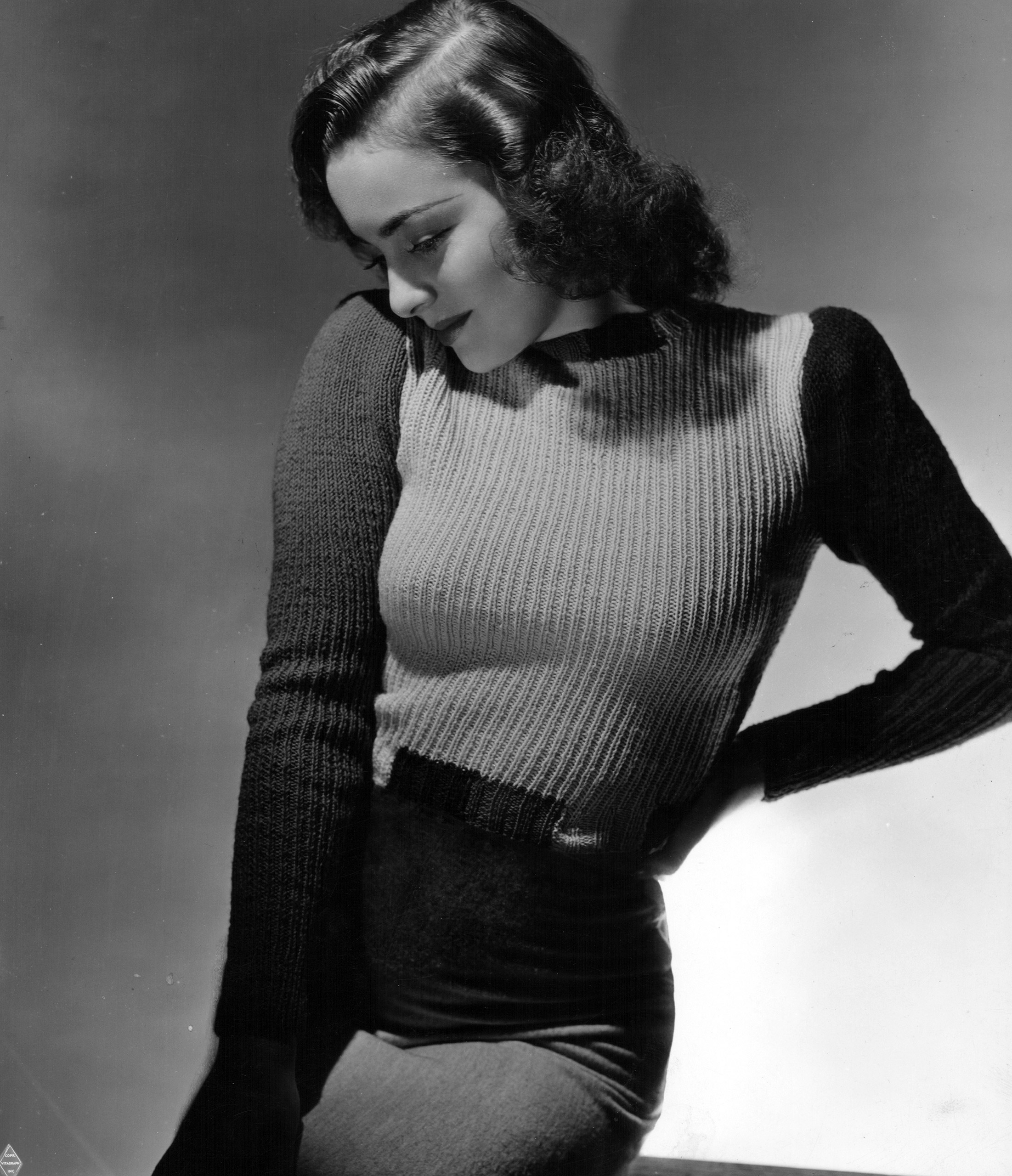 Portrait of Olivia de Havilland, circa 1940.