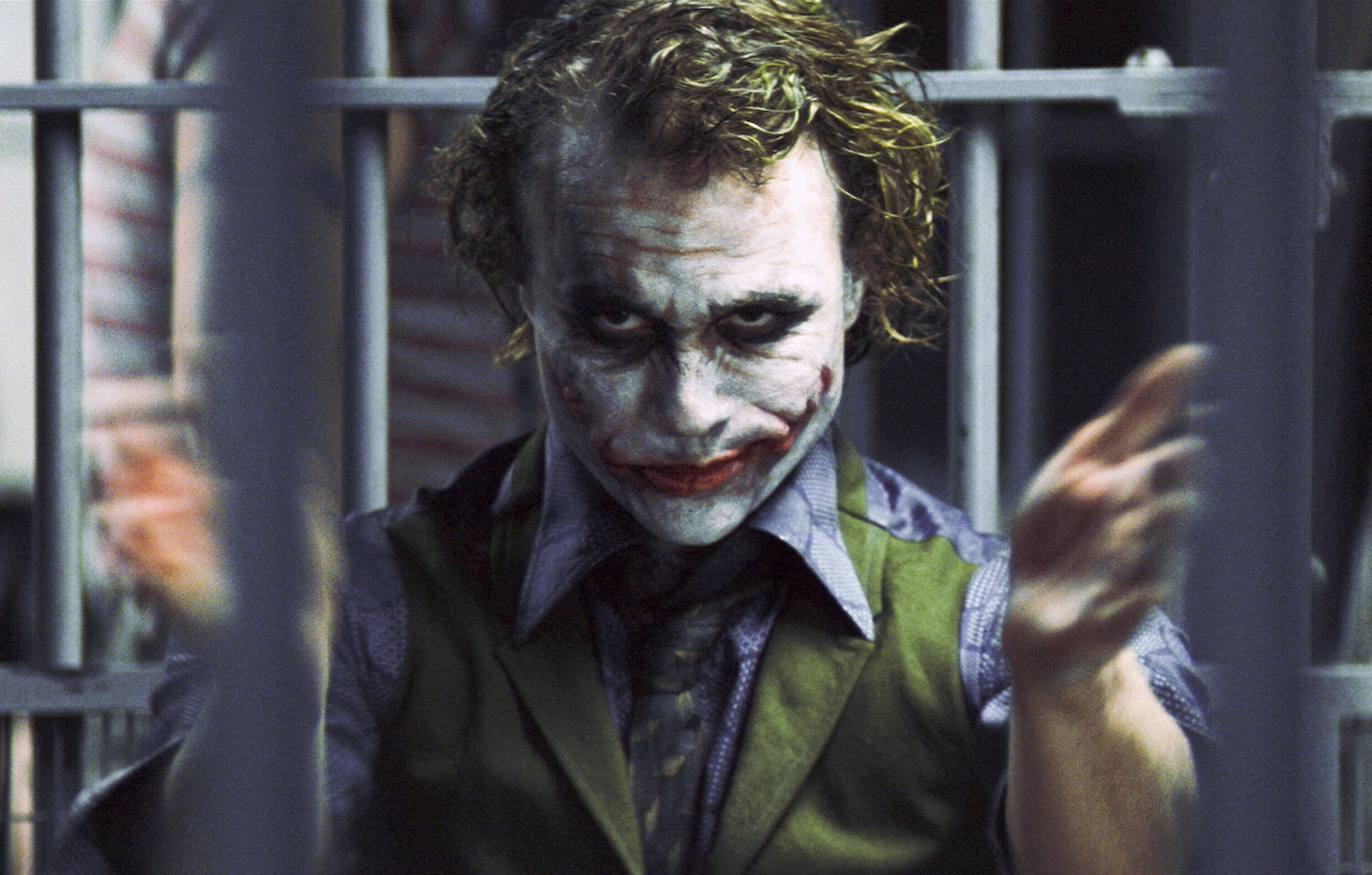 Heath Ledger as the Joker in <em>The Dark Knight</em> (Stephen Vaughan—Warner Bros/moviestillsdb.com/AP)