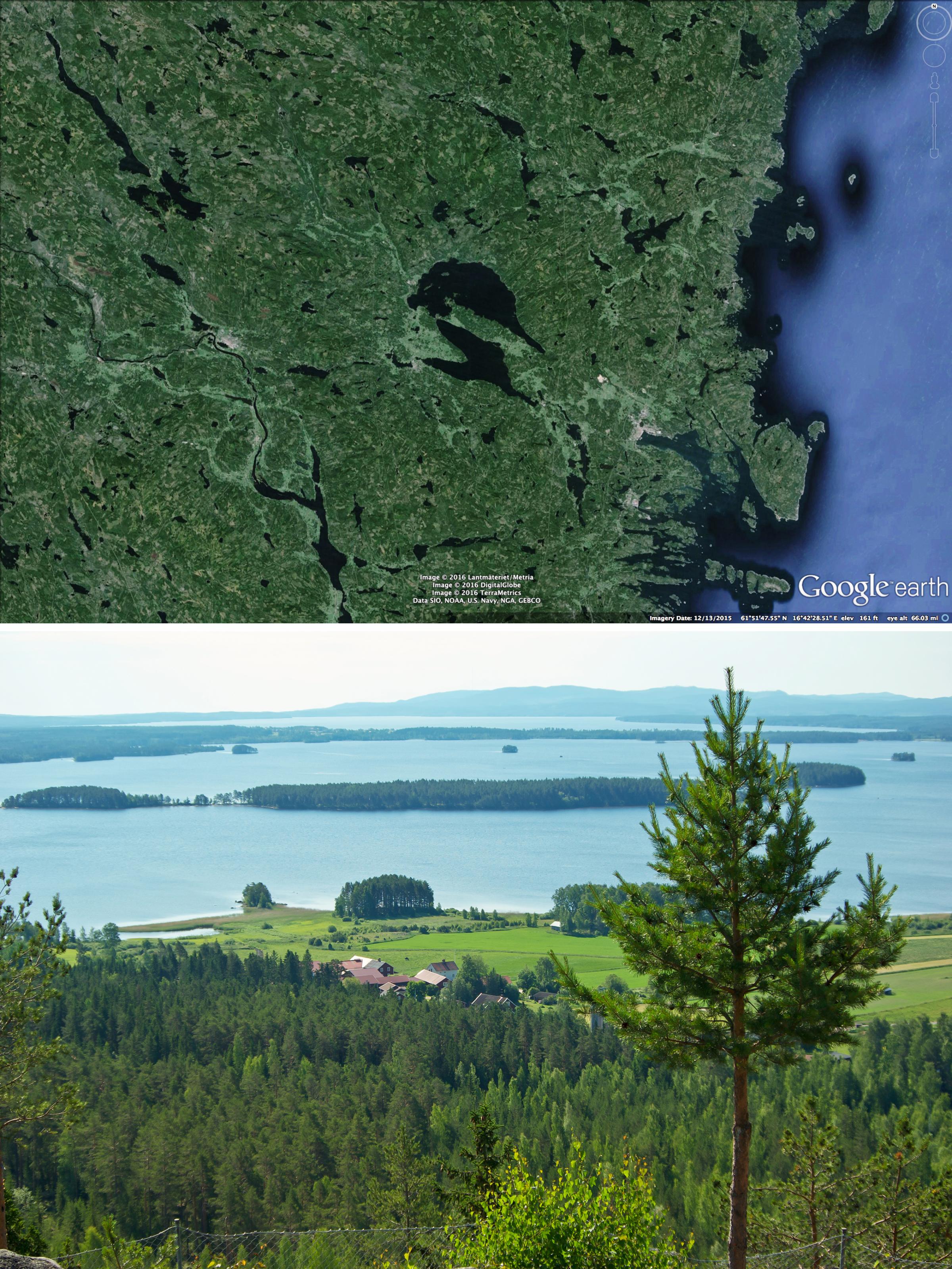 Lake Dellen, Hälsingland, Sweden