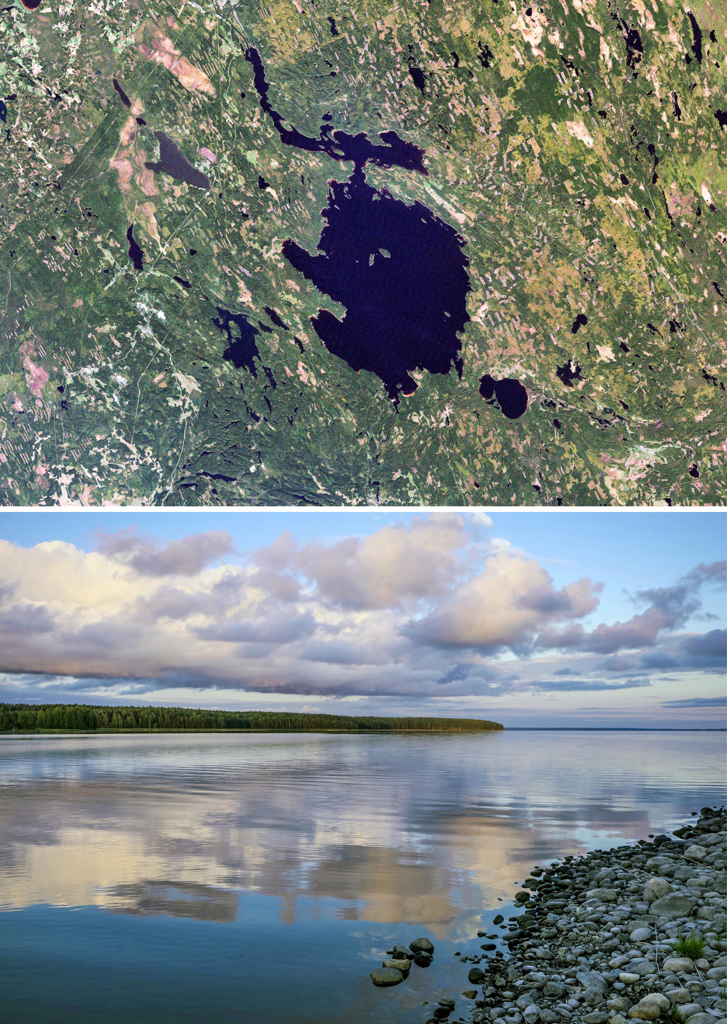 Lake Jänisjärvi, Karelia, Russia