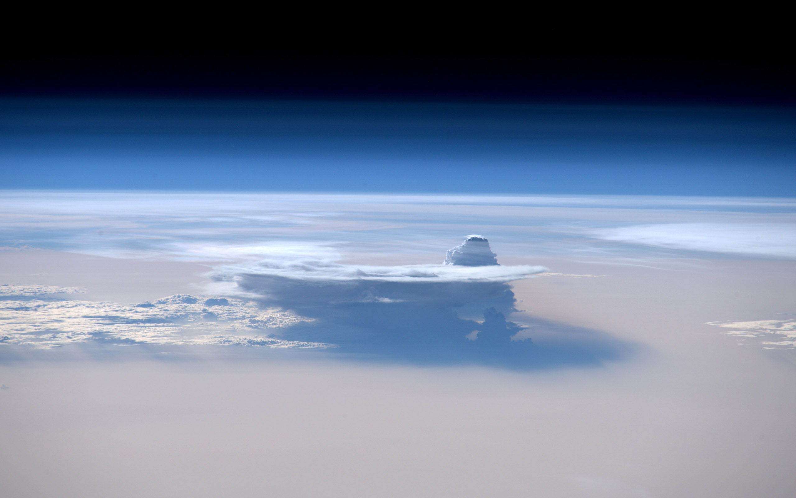 Clouds form over the Indian Ocean, May 28, 2016.