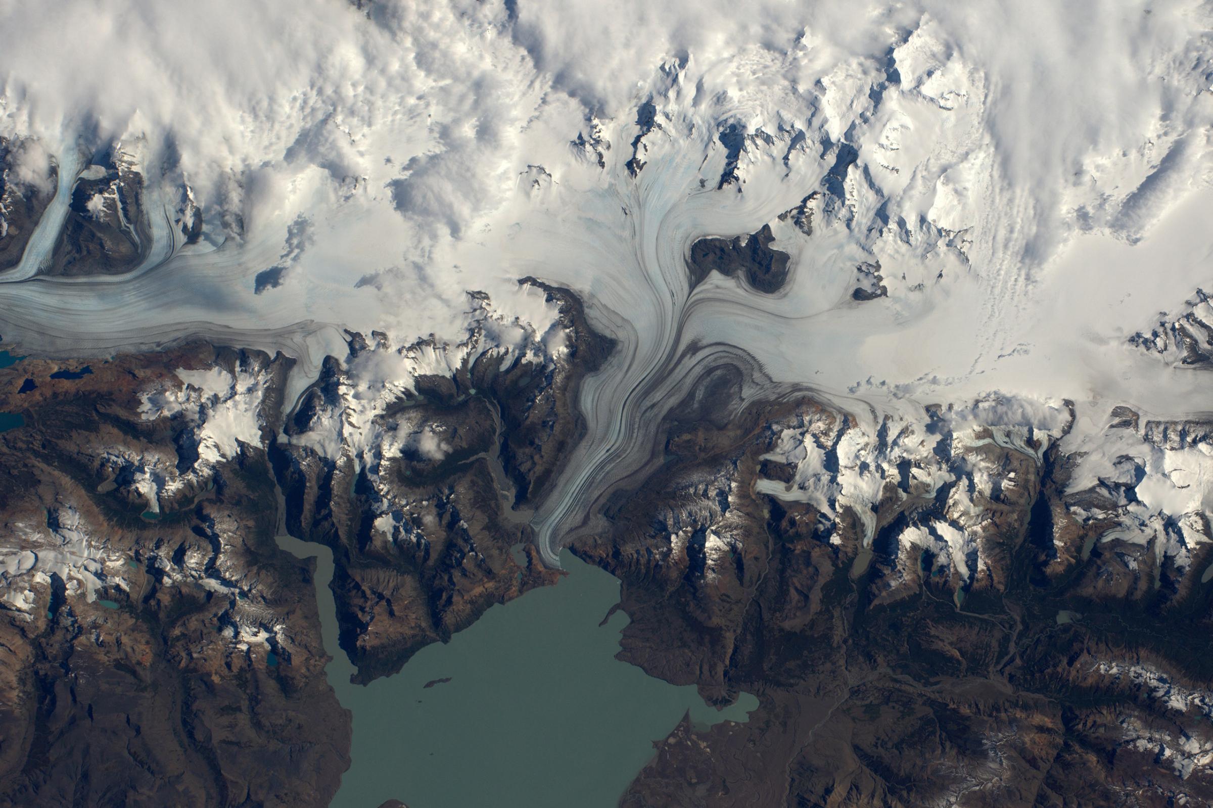Lake Viedma in the southern ice fields of Patagonia, March 24, 2016.