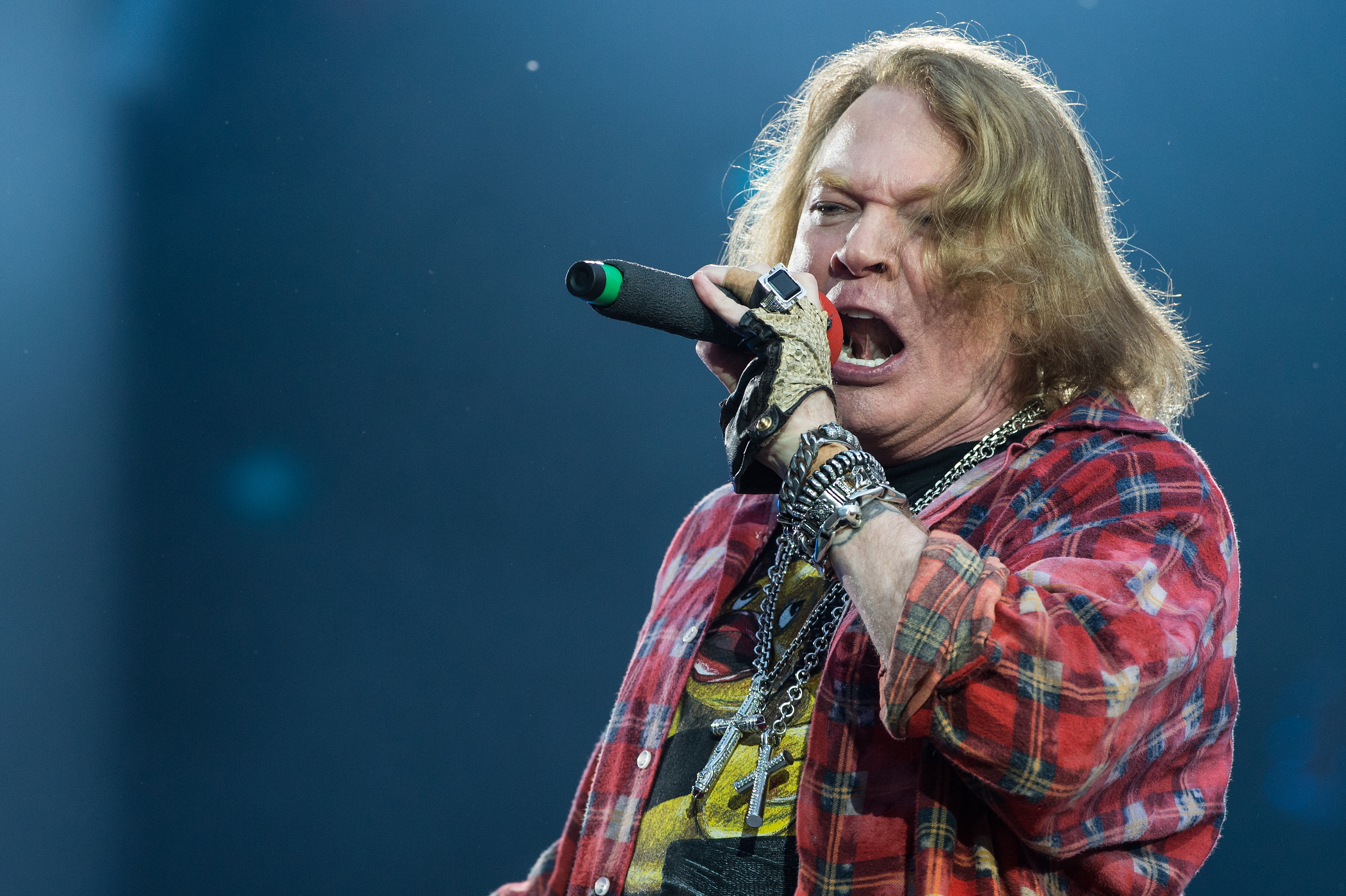 LONDON, ENGLAND - JUNE 04:  Axl Rose of AC/DC performs at Queen Elizabeth Olympic Park on June 5, 2016 in London, England.  (Photo by Brian Rasic/WireImage) (Brian Rasic — Getty Images)