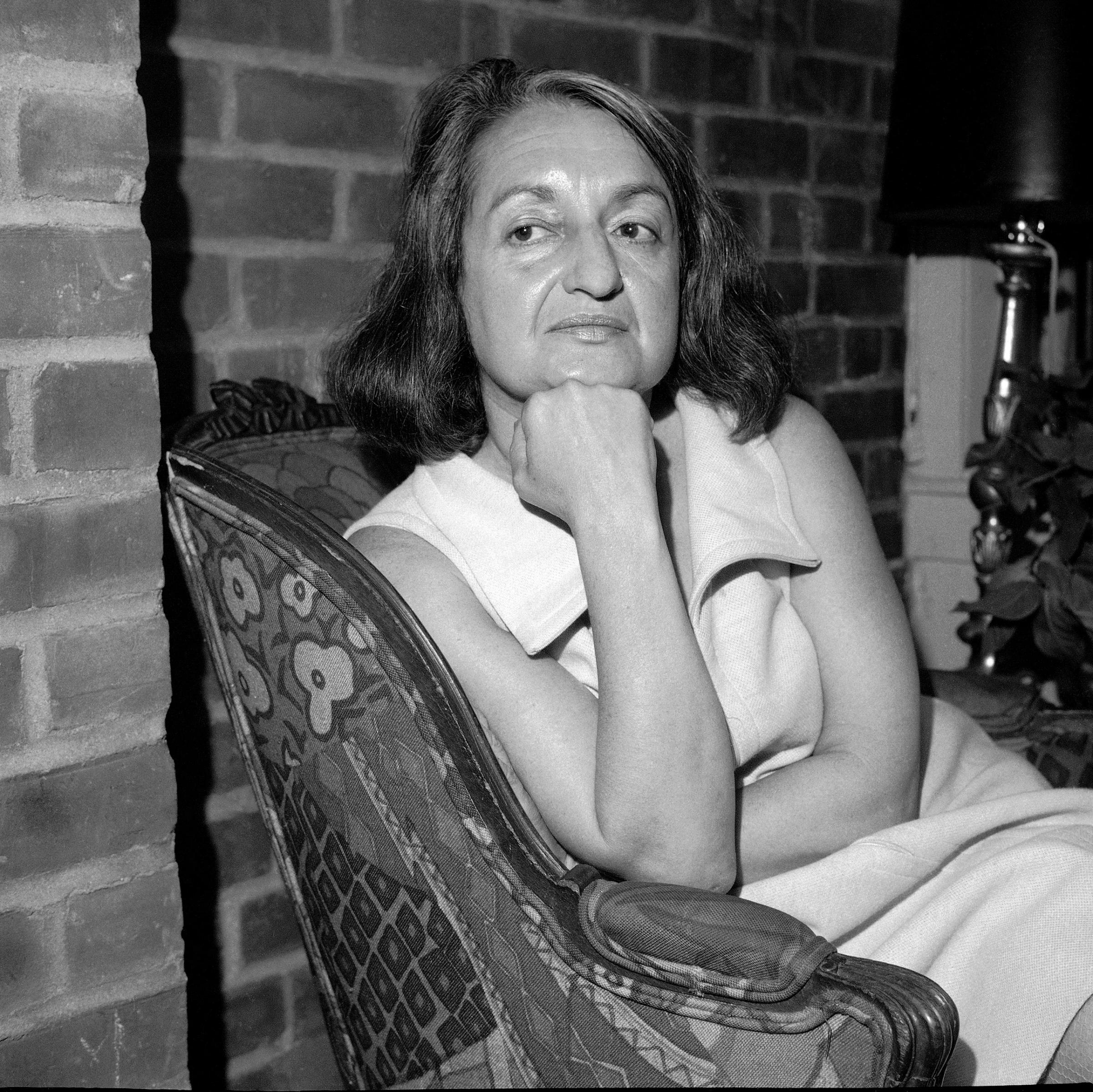 Betty Friedan at a press interview on May 25, 1970. Friedan is a feminist, activist, writer, best known for her 1963 book, "The Feminine Mystique."