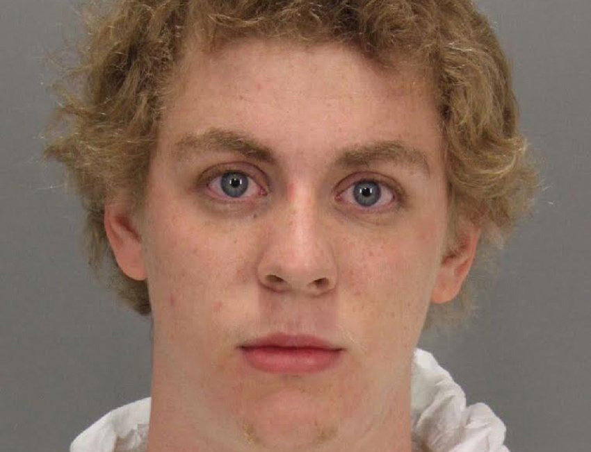Former Stanford student Brock Turner who was sentenced to six months in county jail for the sexual assault of an unconscious and intoxicated woman is shown in this Santa Clara County Sheriff's booking photo